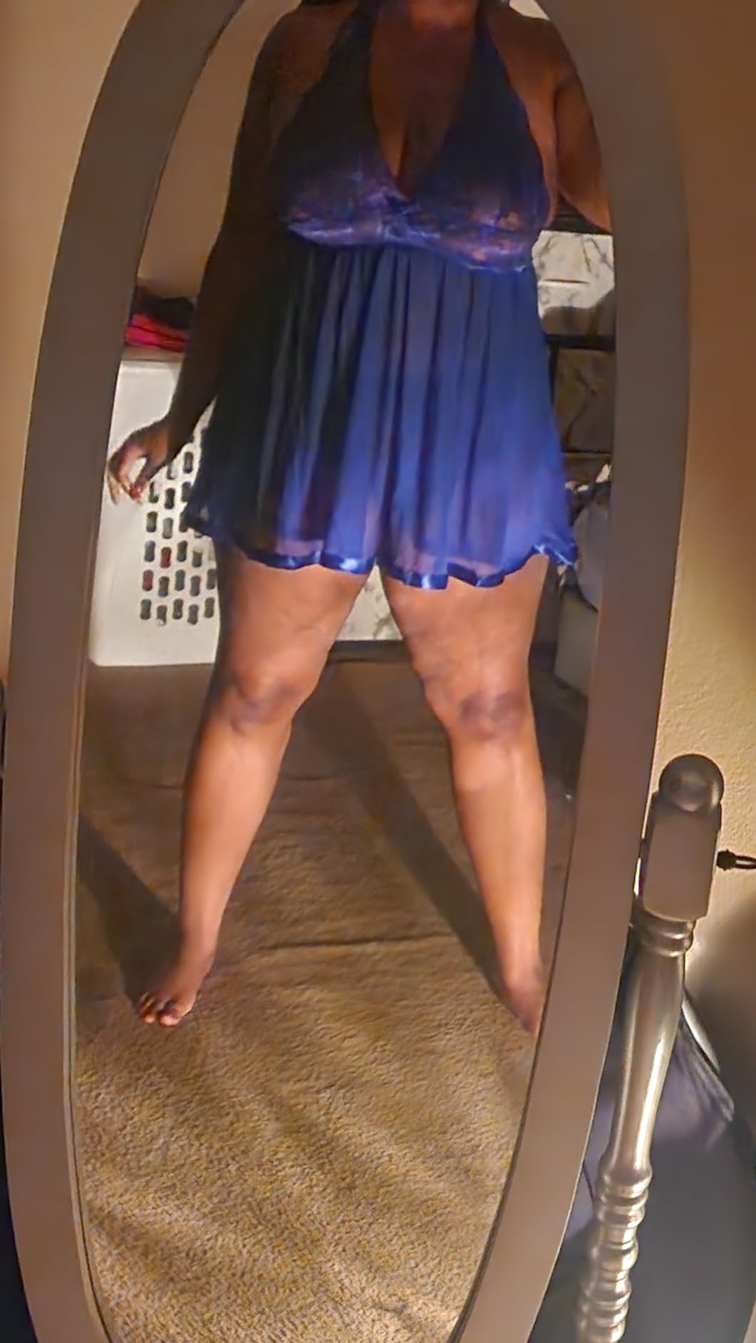 Avidlove Women Plus Size Babydoll Lingerie Lace Chemise Mesh Sleepwear customer photo 2