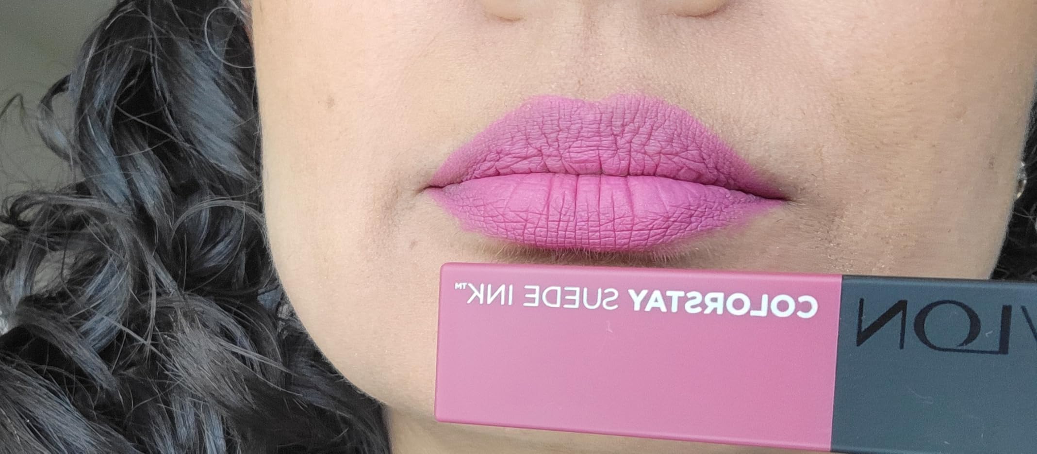 Revlon ColorStay Suede Ink Lipstick, 001 Gut Instict, 0.09 oz customer photo 2
