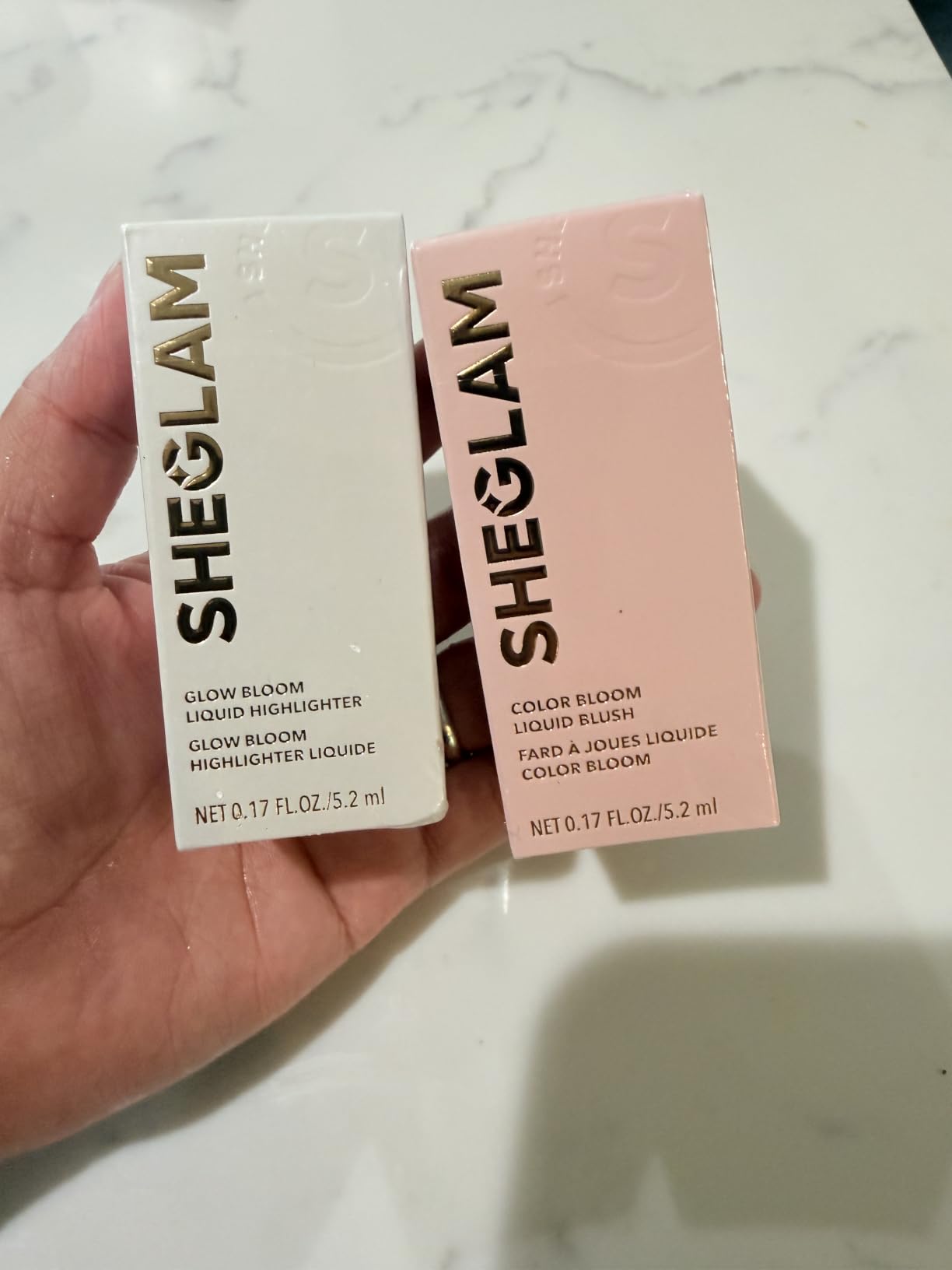 SHEGLAM Glow Bloom Liquid Waterproof Highlighter Long Lasting Cream Highlighter with Shimmer Dewy Finish - Vanilla Frost customer photo 2