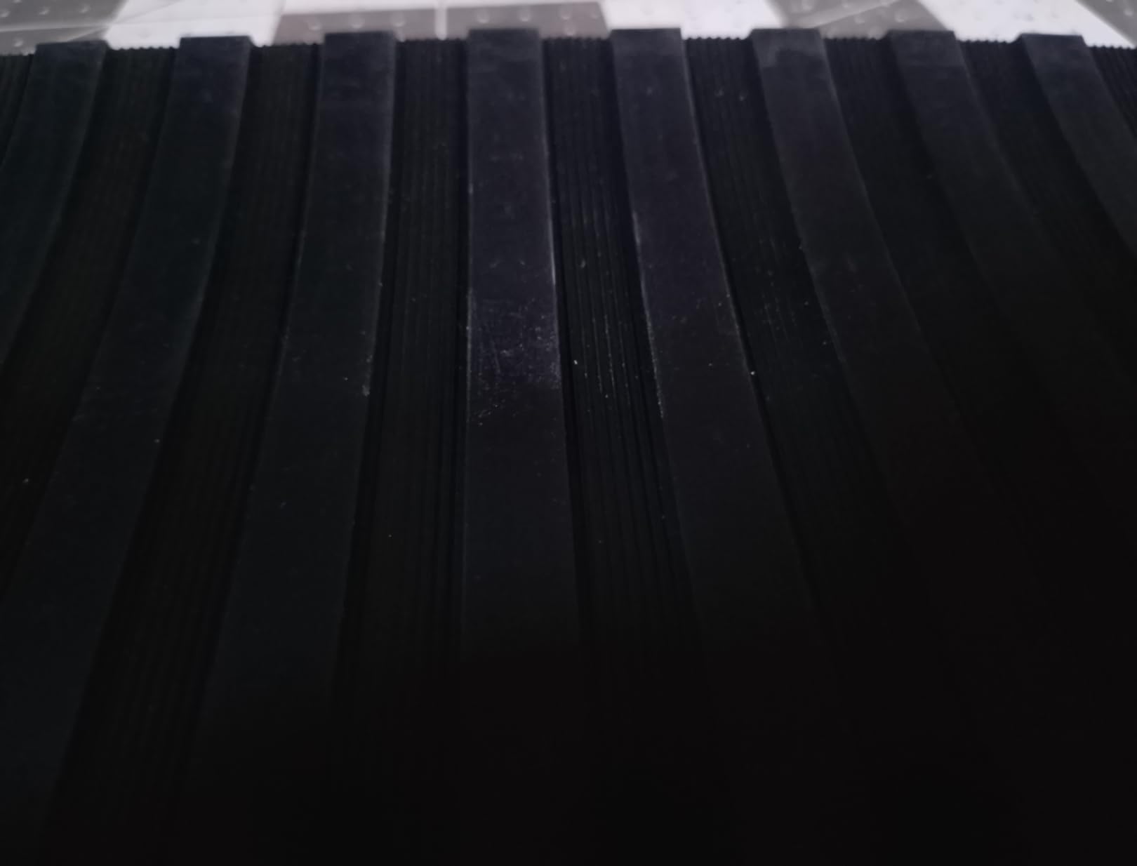 Sluice Box Rubber V Matting; Gold Sluice mat for fine Gold Recovery Set; Gold Prospecting Supplies; precut trimmable Size Selection, Black/Green Color, mini Rib/Micro Rib Pattern customer photo 1
