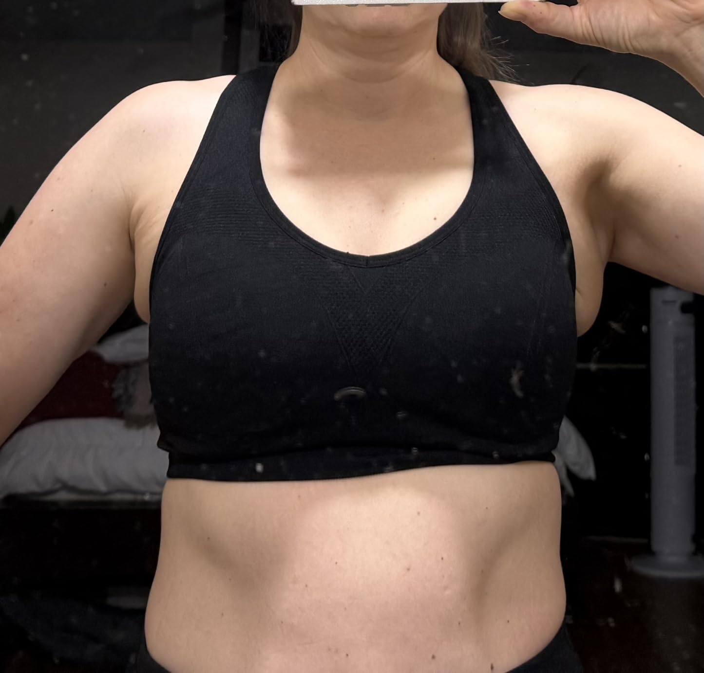 Racerback Sports Bras for Women with Pads - High Impact Athletic Tank Tops for Yoga and Workout Brassieres Bra customer photo 1