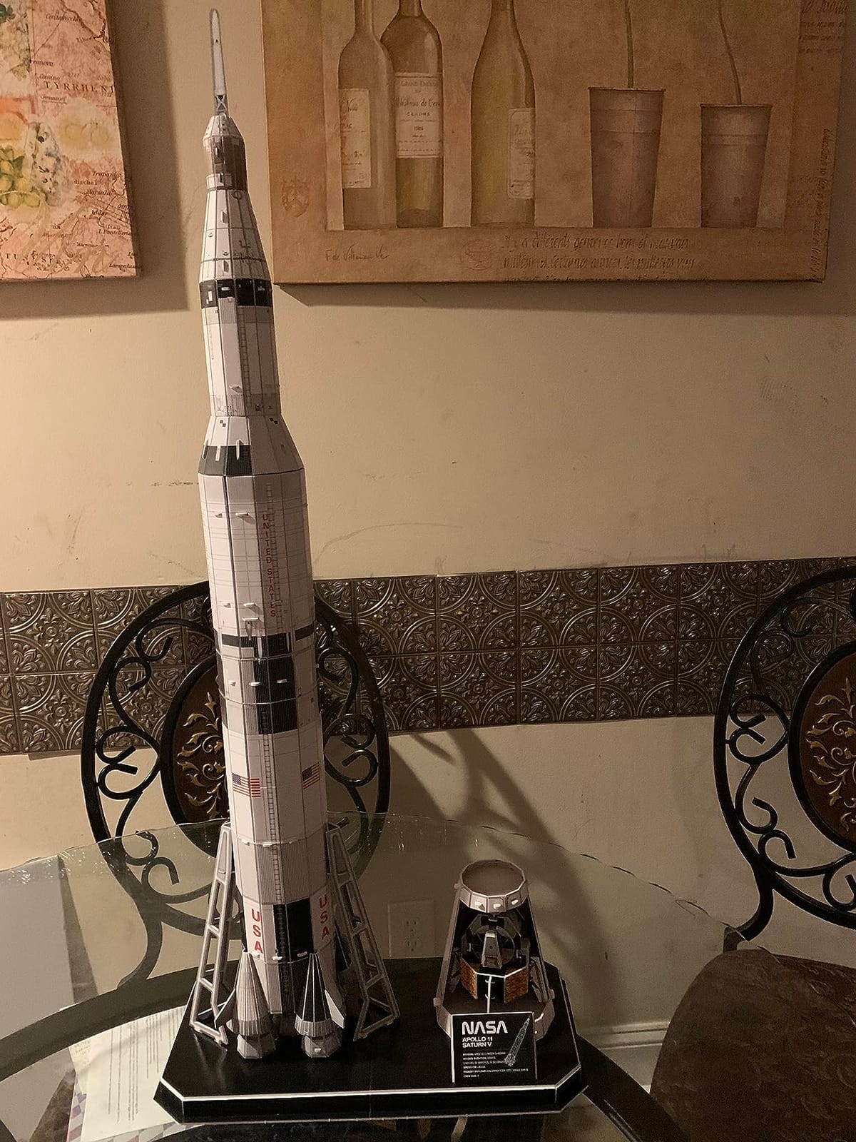 CubicFun NASA Apollo Saturn V 3D Rocket Puzzle Kit, 136 Pieces, Ages 8+ customer photo 2
