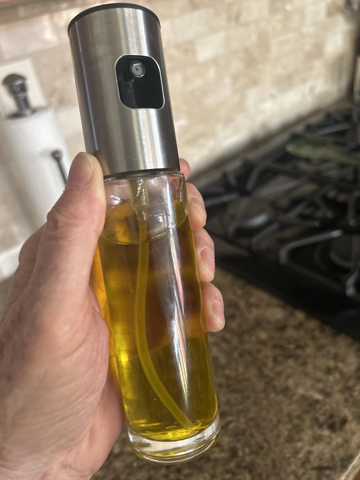 NIKKIER Oil Sprayer for Cooking,100ml Olive Oil Spritzer,Oil Sprayer for Air Fryer, Salad,BBQ,Roasting customer photo 2