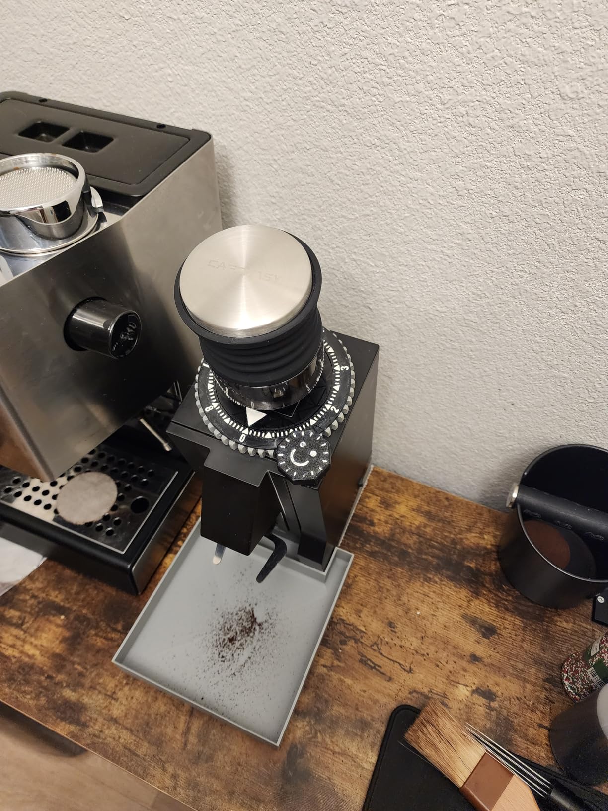 Single Dose Hopper Compatible with Eureka Mignon Espresso Coffee Grinder Silicone Bellow for Blow Out Residual Coffee Grounds (Heighten Hopper) customer photo 2