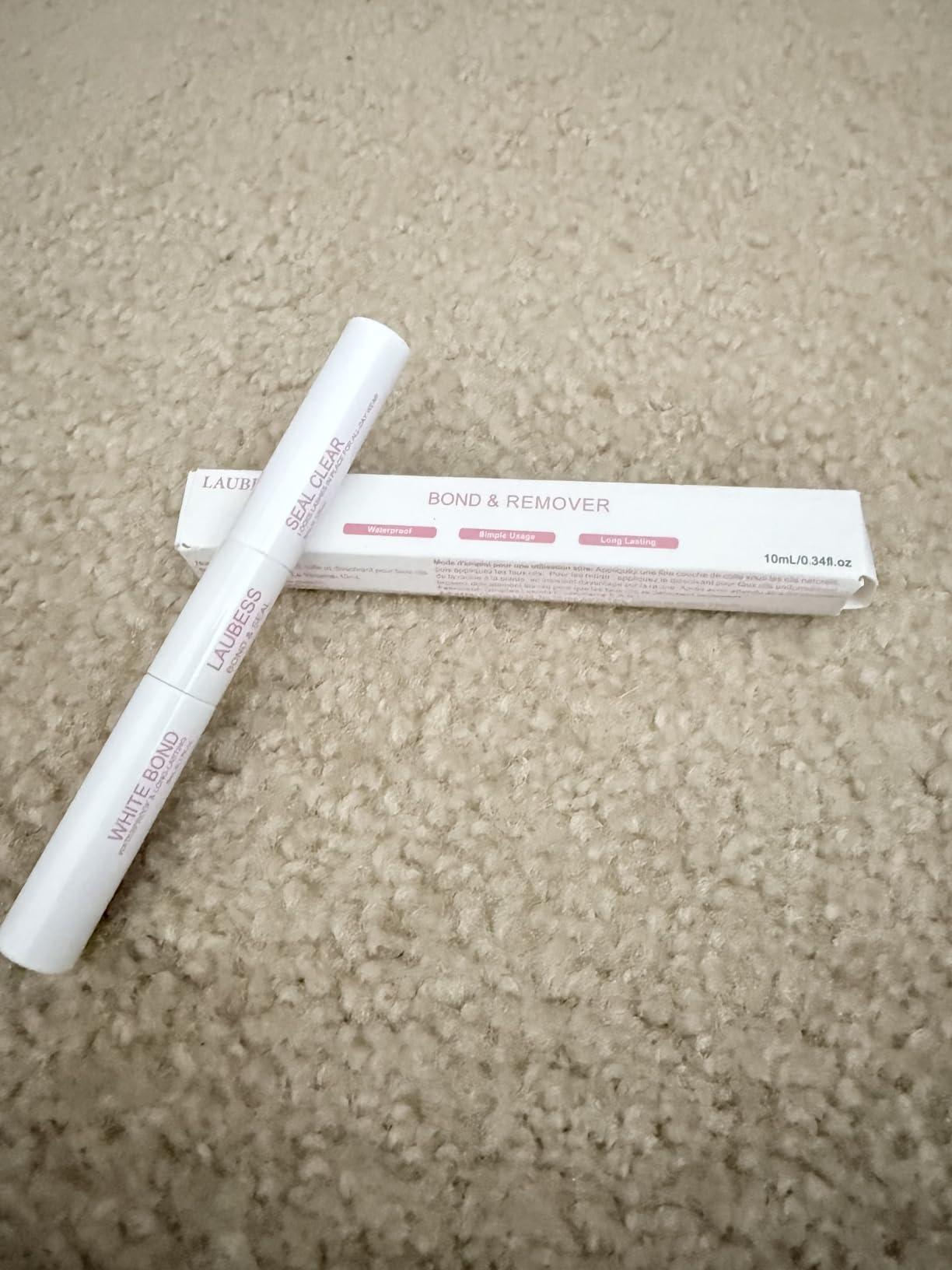 Lash Bond and Seal Mascara for Long Lasting Waterproof Eyelash Extensions - 5ml+5ml customer photo 1