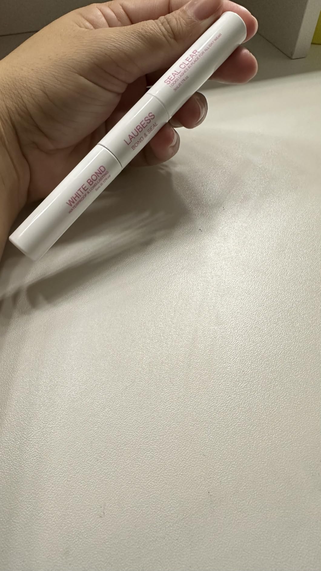 Lash Bond and Seal Mascara for Long Lasting Waterproof Eyelash Extensions - 5ml+5ml customer photo 2