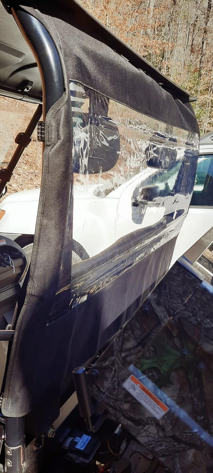 ZIDIYORUO Soft Rear Windshield for Rhino/Massimo, UTV Winter PVC Windscreen customer photo 2