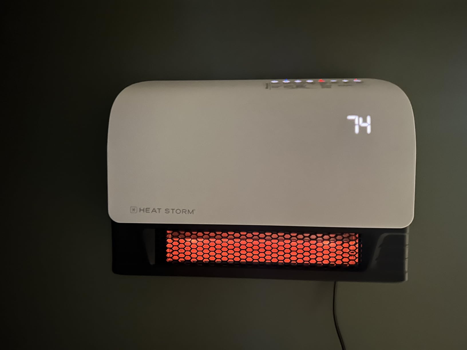 Heat Storm 1500-Watt Sedona WiFi Infrared Wall Mountable Heater,White customer photo 1