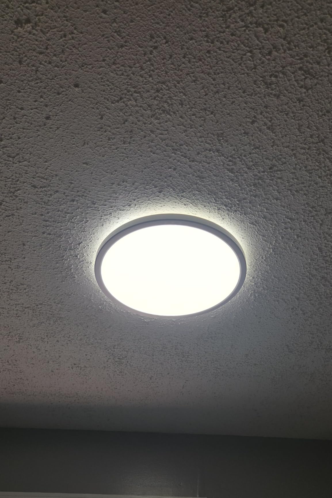 BLNAN Dimmable LED Flush Mount Ceiling Light Fixture with Remote Control, 12Inch 3000K-6500K Light Color Adjustable, Modern Ultra-Thin Ceiling Lamp for Bedroom Kitchen, Wired customer photo 1