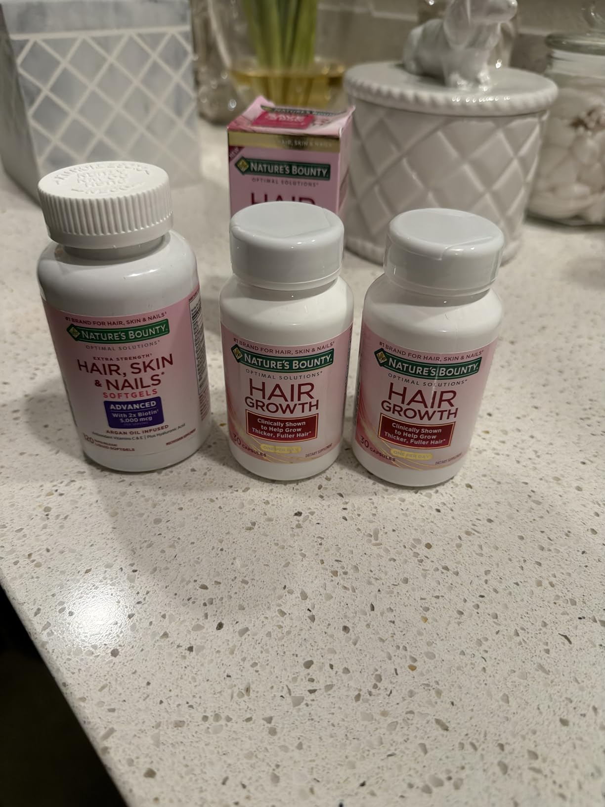 Nature's Bounty Optimal Solutions Hair Growth Vitamin Supplement, 30 Count customer photo 2