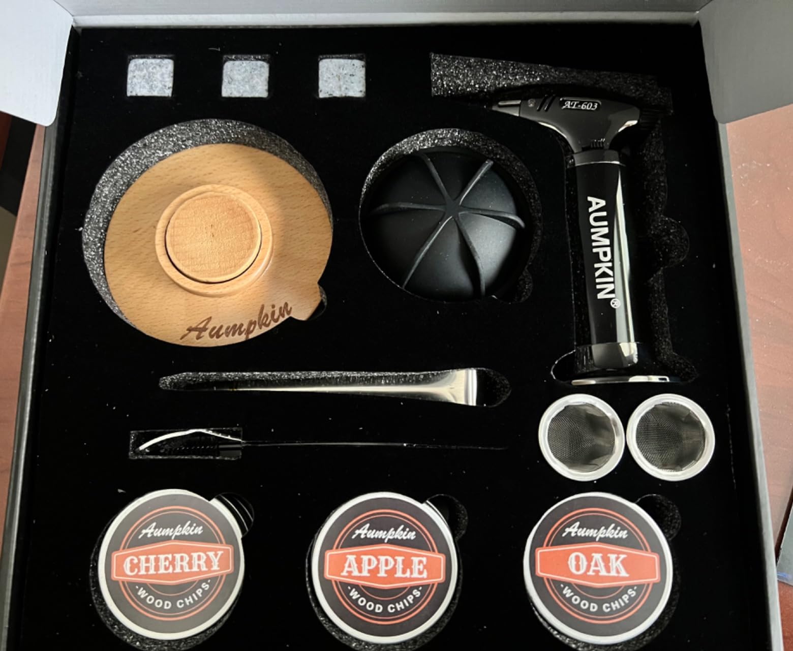 Cocktail Smoker Kit with Torch – 6 Flavors Wood Chips – Bourbon, Whiskey Smoker Infuser Kit, Old Fashioned Drink Smoker Kit, Birthday Bourbon Whiskey Gifts for Men, Dad, Husband (Without Butane) customer photo 1