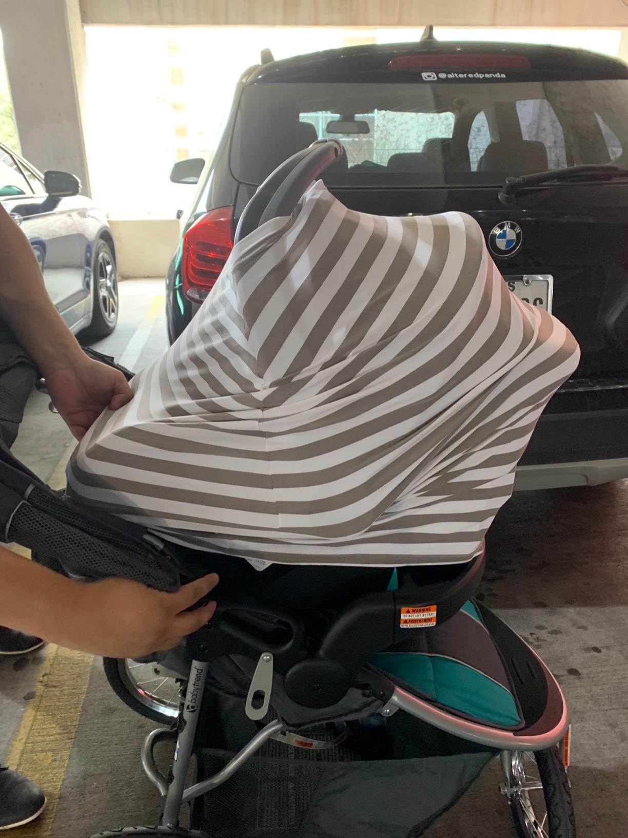 KeaBabies Nursing Cover, Multi Use Breastfeeding Cover (Herringbone) customer photo 1