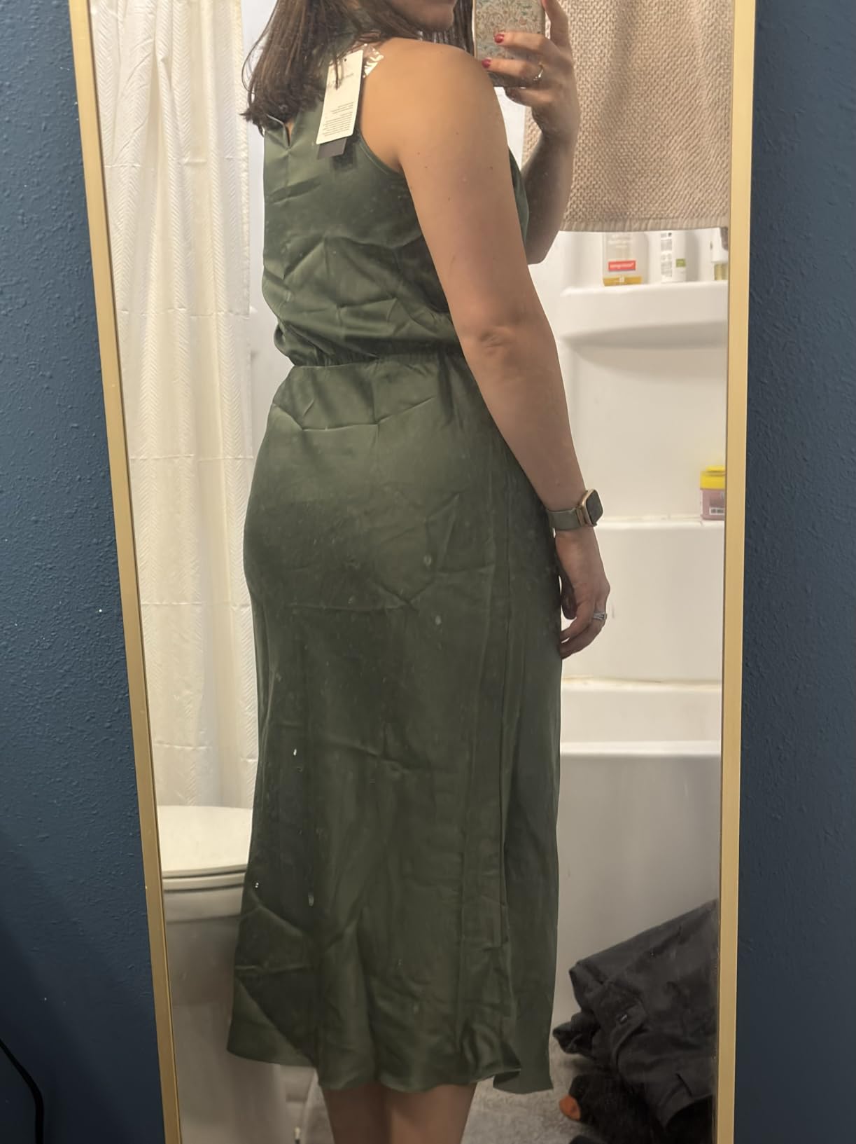 PRETTYGARDEN Women's Summer Satin Maxi Cocktail Dress customer photo 2