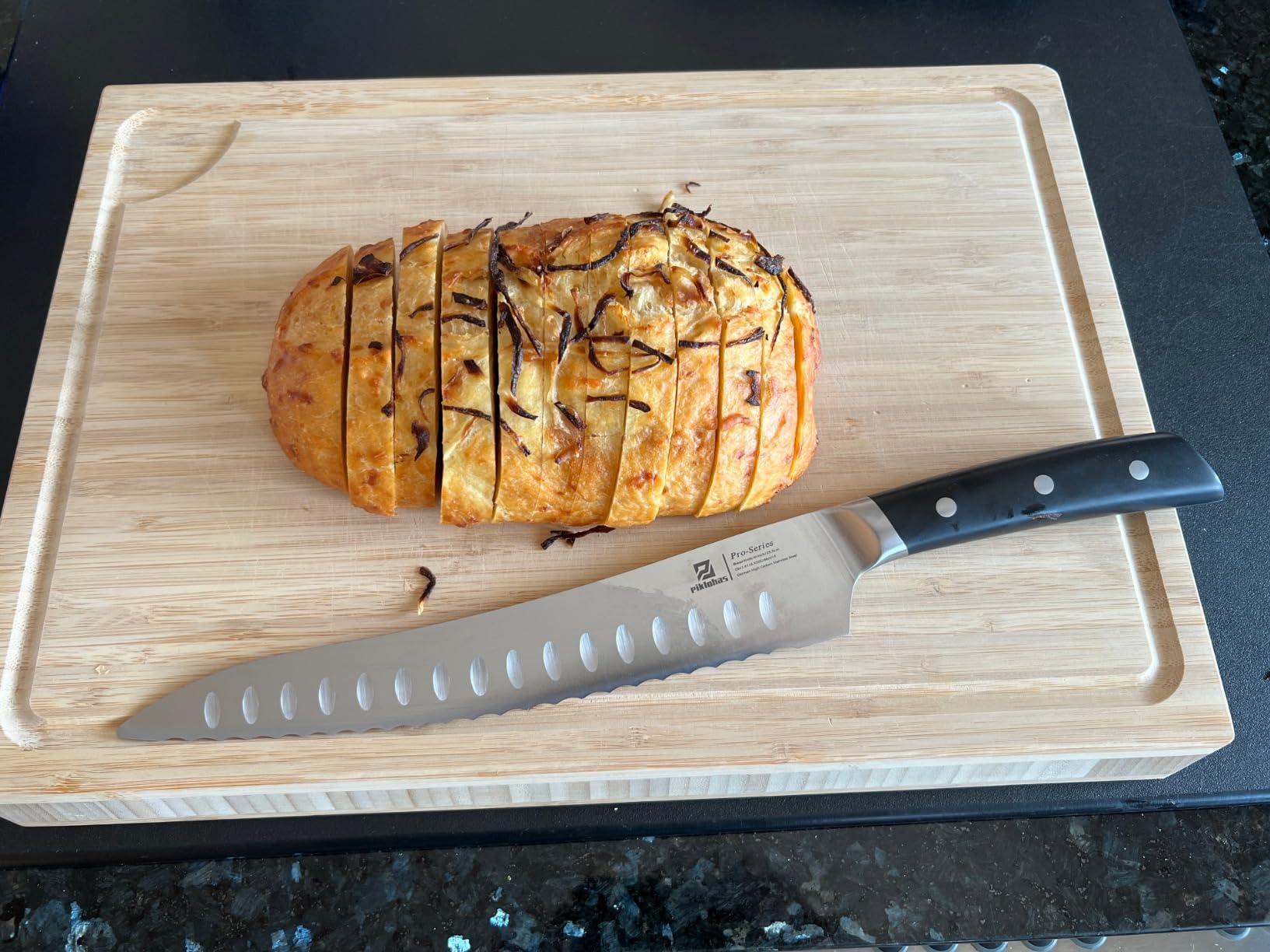 Piklohas Resharpenable Bread Knife for Homemade Bread, 10 Inch customer photo 2