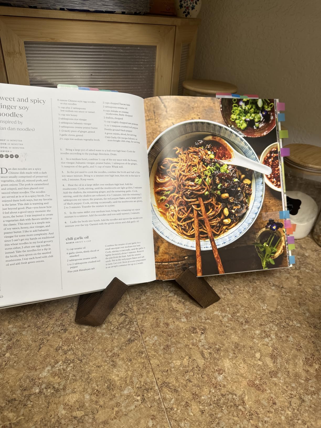 Cookbook Stand, Wooden Recipe Book Holder customer photo 2