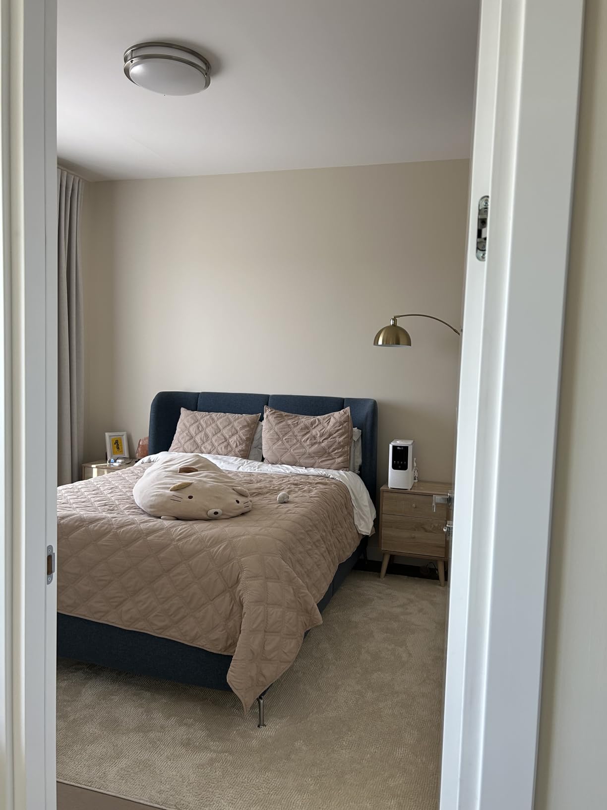 【Upgraded】Black Arc Floor Lamps for Living Room - Dimmable Arched Floor Lamp with Remote Control & 2700-6000K 9W LED Bulb Included, Modern Arch Standing lamp, Industrial Tall Lamp for Bedroom Reading customer photo 1