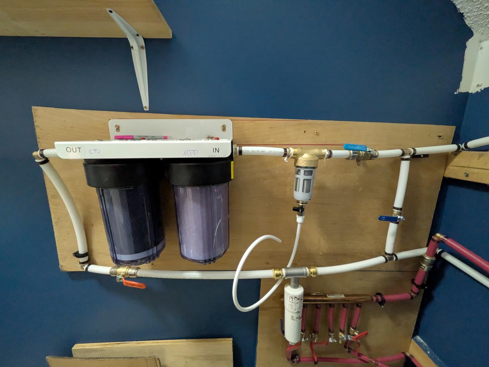 SimPure Whole House Water Filter System, 3 Stages Clear 20