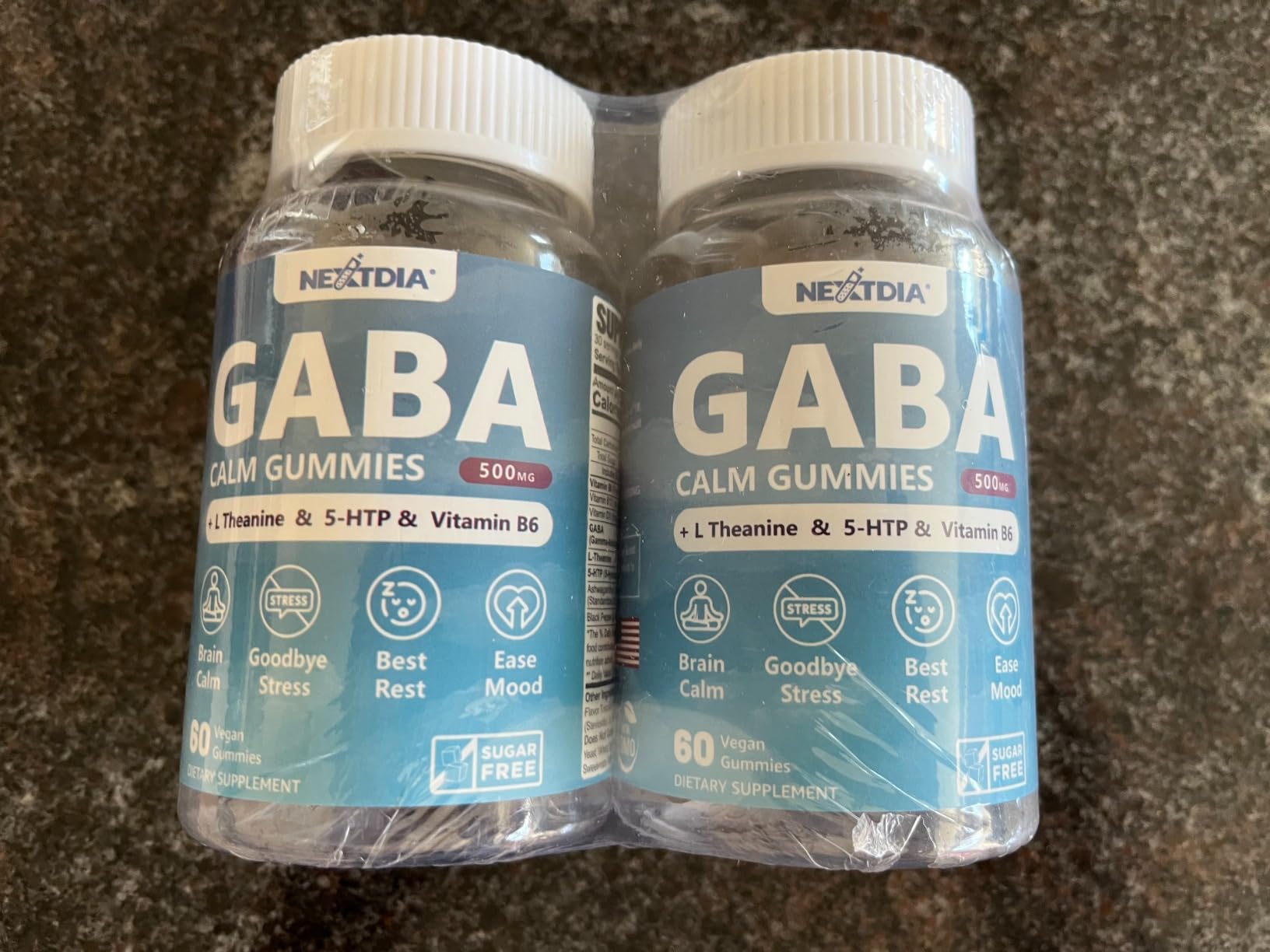 GABA Gummies 500mg - Sugar-Free Calm Mood +Melatonin-Free Sleep Aid Gummies customer photo 1