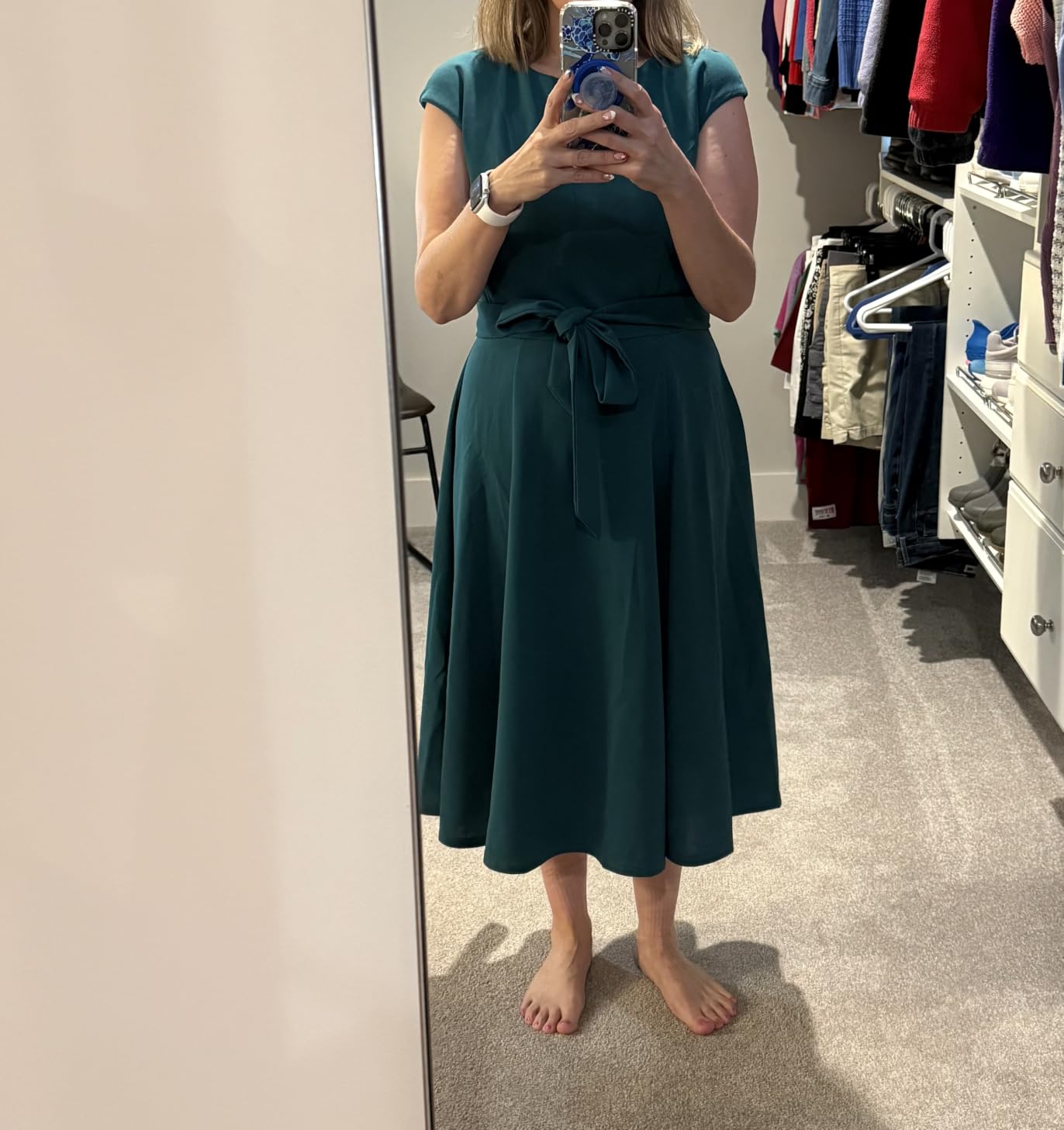 DRESSTELLS Women's Cocktail Dresses, Formal Wedding Guest Church Dress customer photo 1