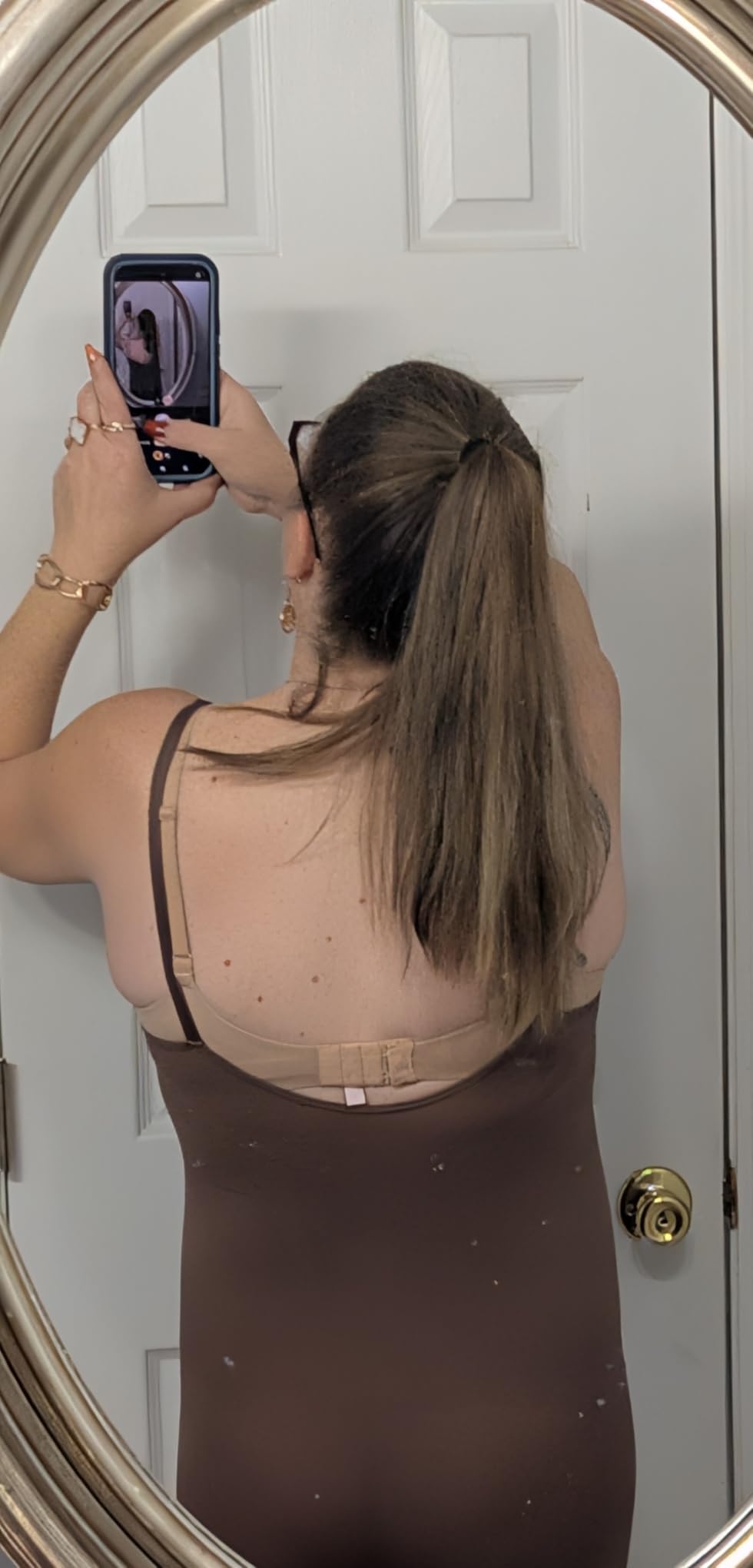 BRABIC Bodysuits for Women Seamless Shapewear Tummy Control Body Shaper customer photo 2