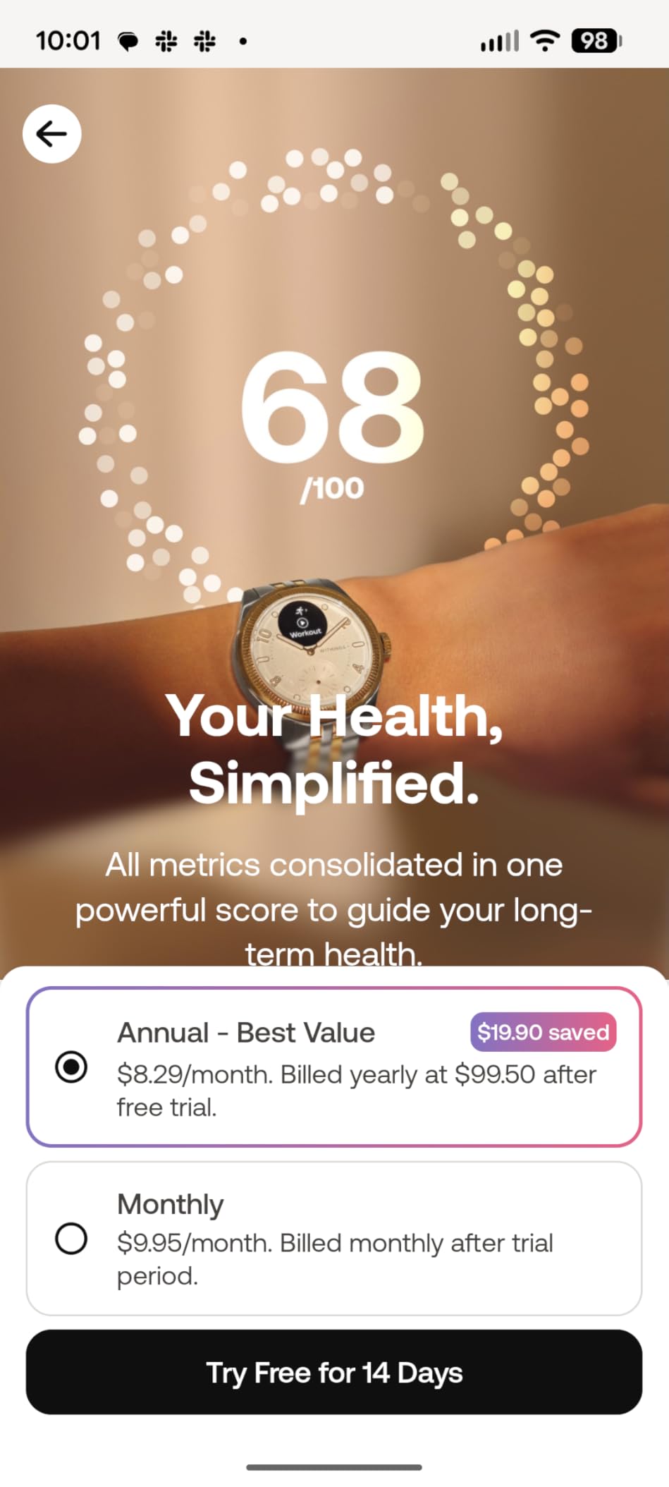 WITHINGS ScanWatch 2 - Hybrid Smart Watch, Heart Rate Monitoring, Fitness Tracker, Cycle Tracker, Sleep Monitoring, GPS Tracker, 30-Day Battery Life, Android & Apple Compatible, HSA/FSA customer photo 2