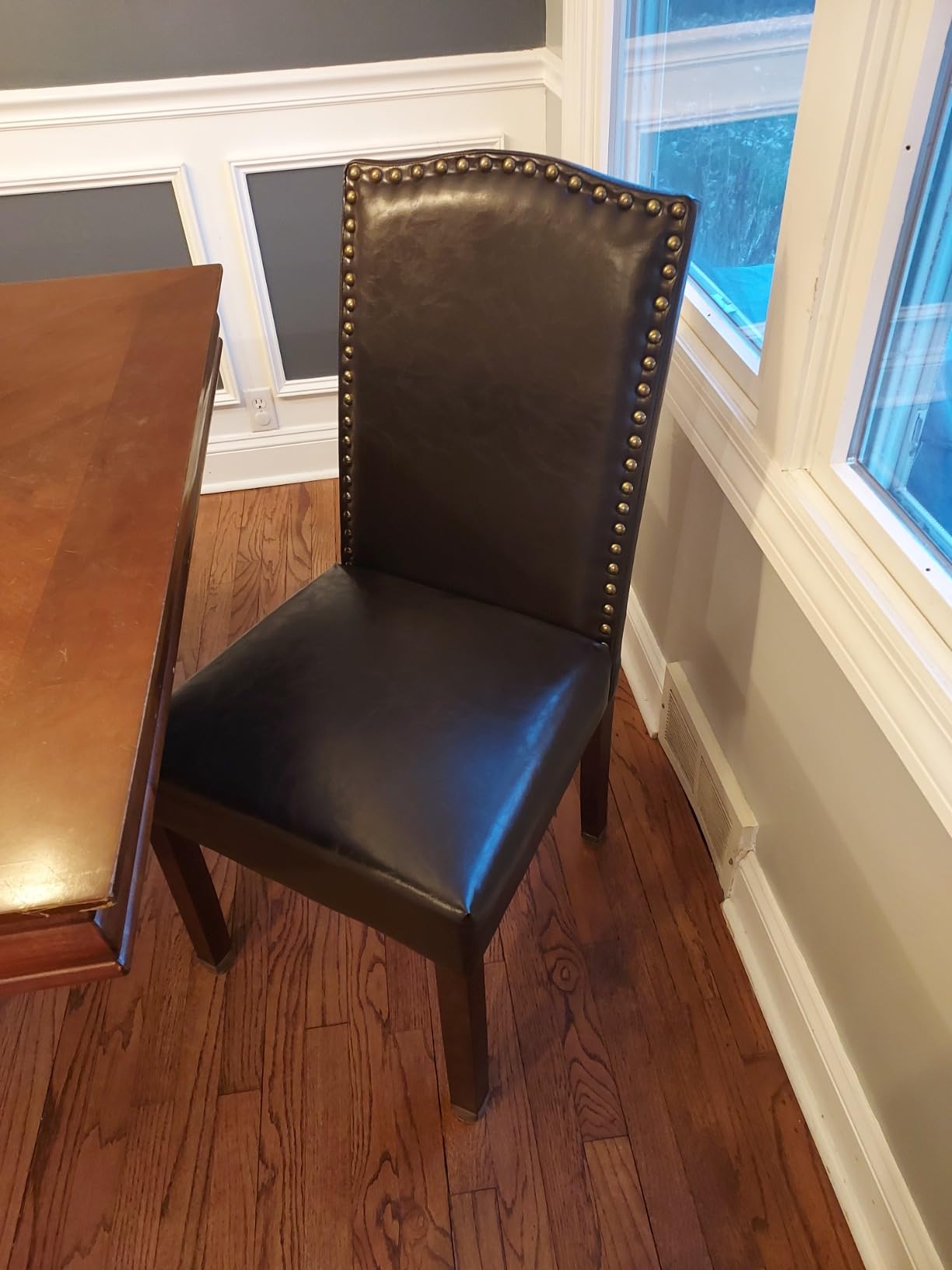 DUMOS Dining Chairs Set of 4, Modern PU Leather Kitchen Table Chairs customer photo 1