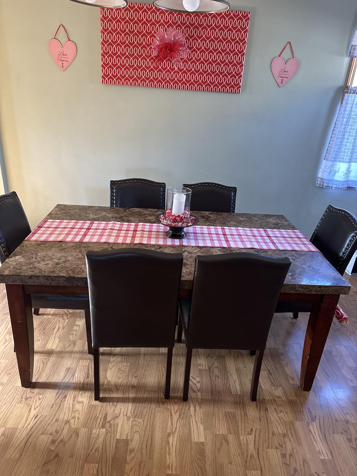 DUMOS Dining Chairs Set of 4, Modern PU Leather Kitchen Table Chairs customer photo 2