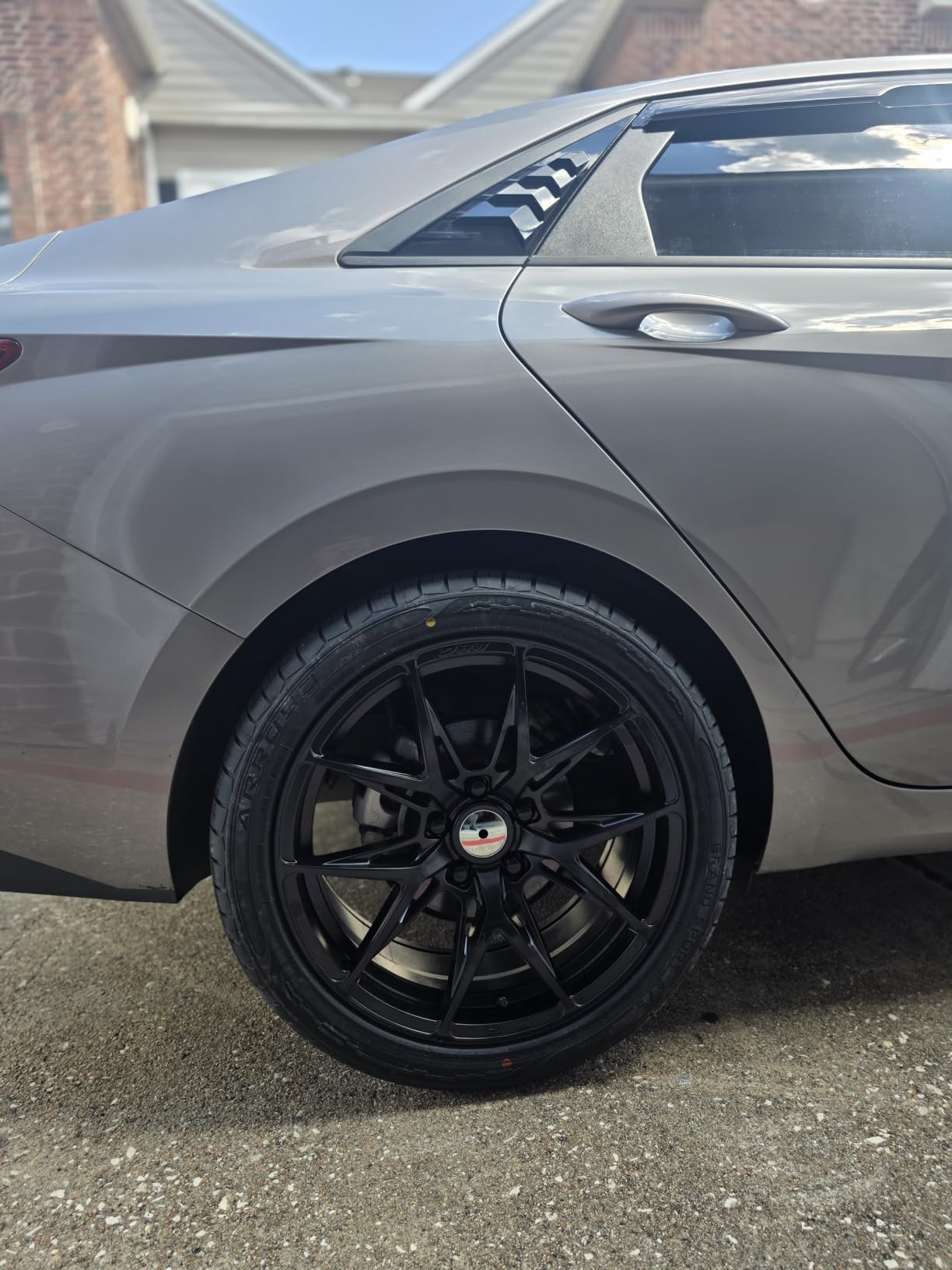 SCITOO wheel rims size:18 * 8.0in,ET:40,H/PCD:5 * 114.3,CB:73.1,1 pcs MATT BLACK customer photo 1
