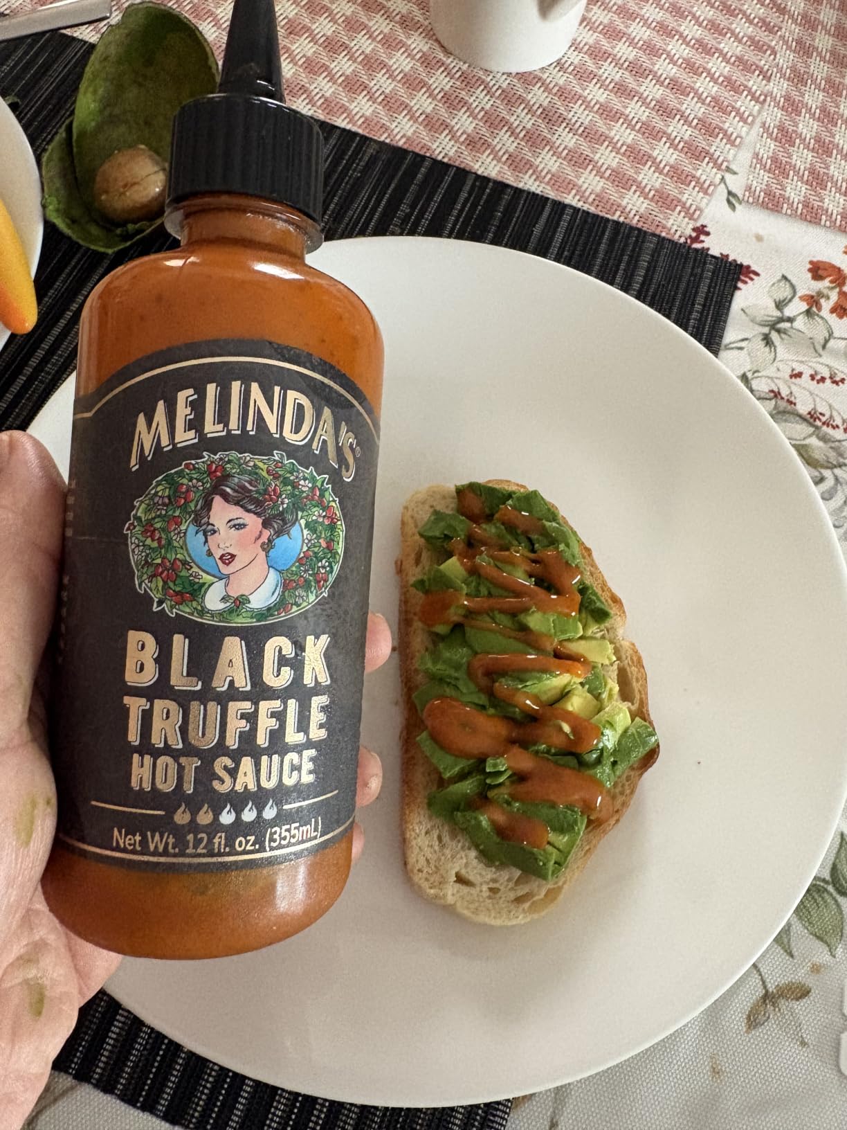 Melinda's Ghost Black Truffle Hot Sauce - Extra Hot Truffle Sauce, 12oz 1pk customer photo 1