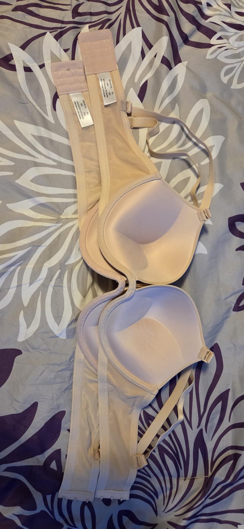 Women's Push Up Padded Bra Seamless T-Shirt Underwire Plunge Bras customer photo 2
