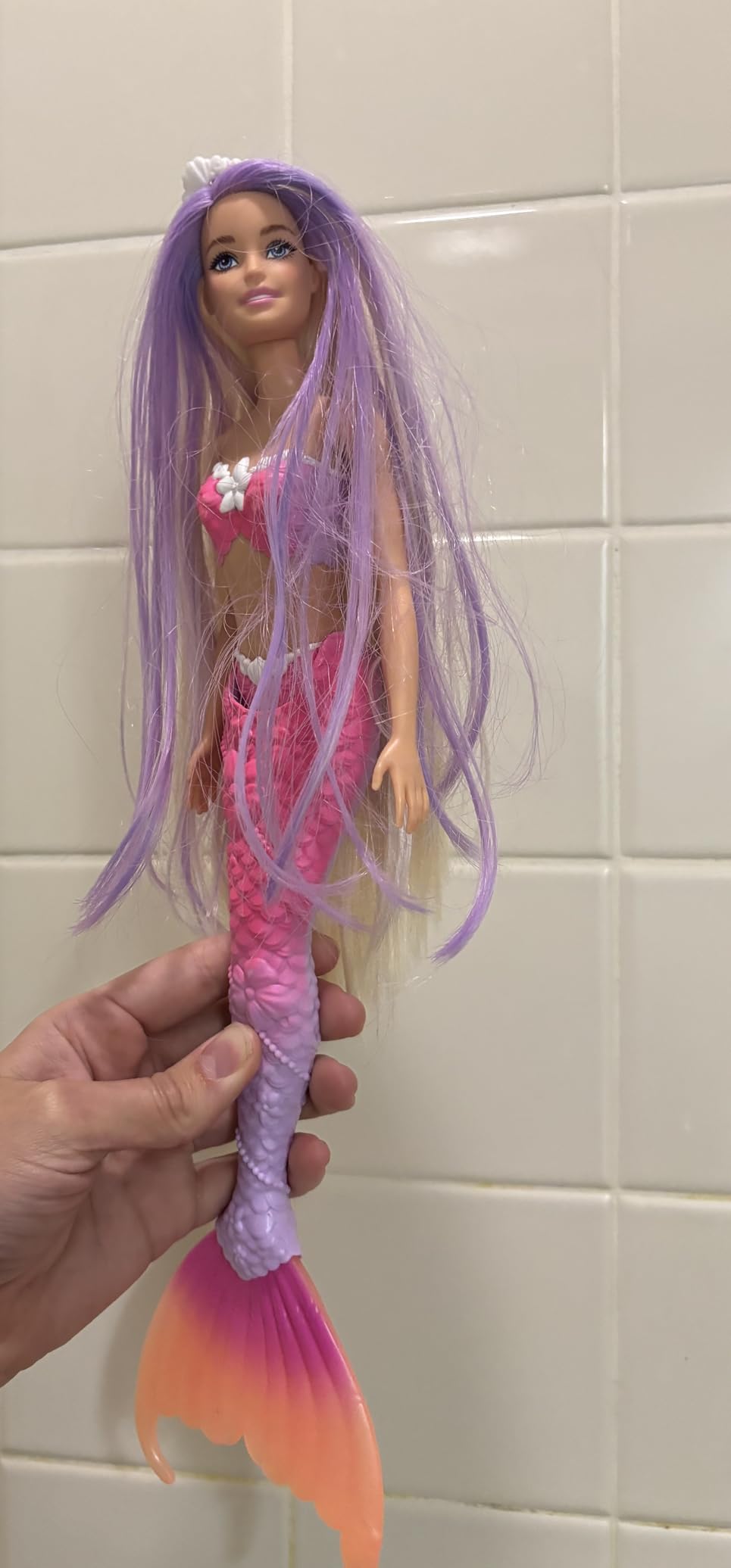Barbie Mermaid Doll, Malibu with Pink Hair and Pet Dolphin customer photo 1