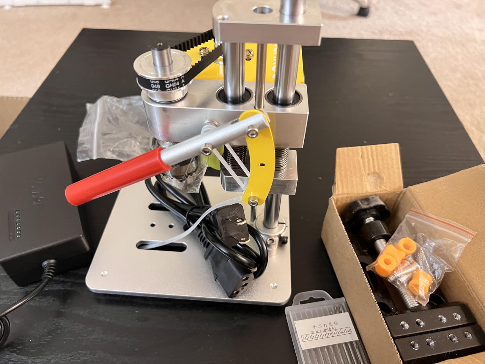 Mini Drill Press, Benchtop Electric Drill Press, Upgraded with Accessories customer photo 1