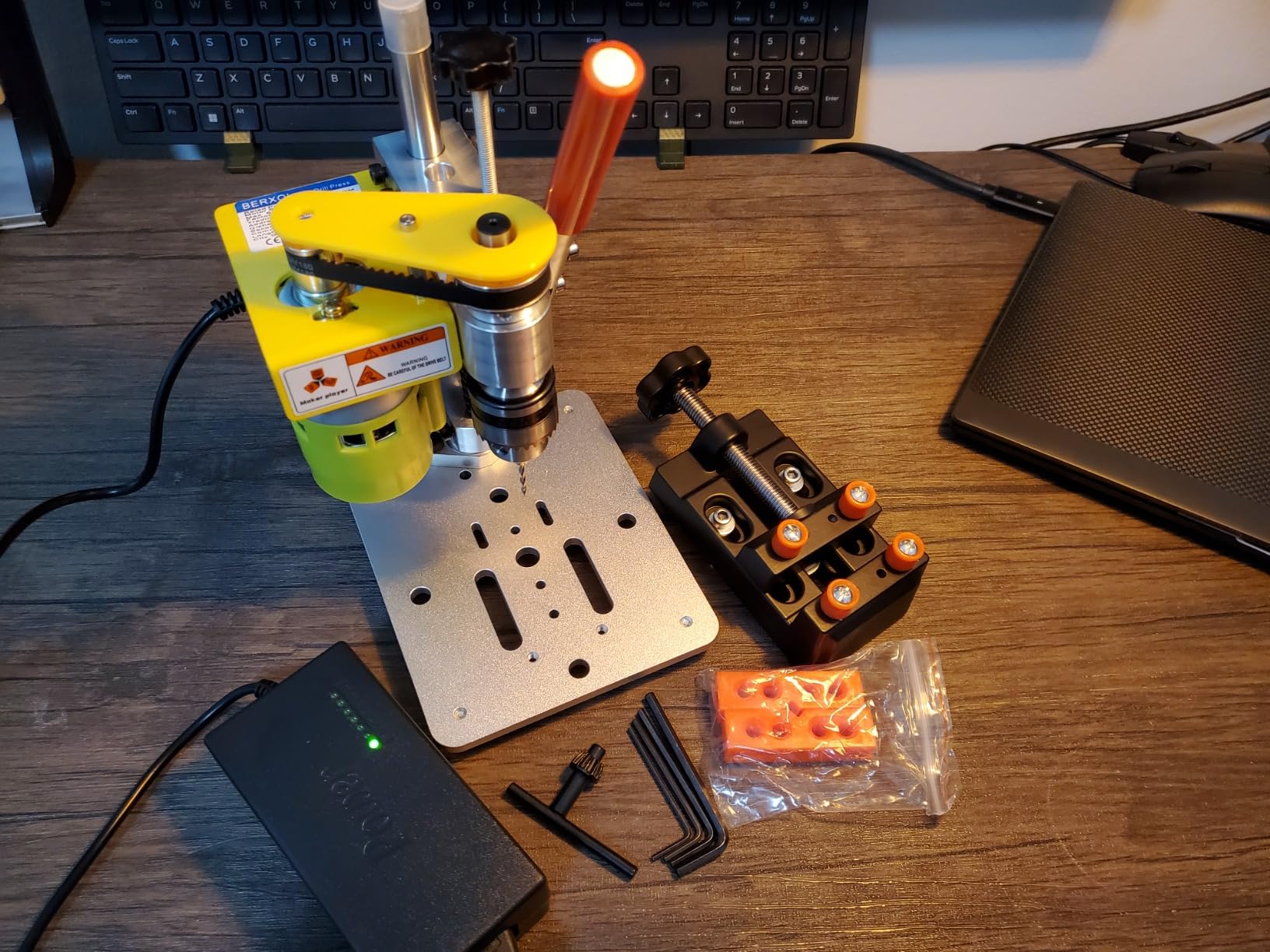 Mini Drill Press, Benchtop Electric Drill Press, Upgraded with Accessories customer photo 2