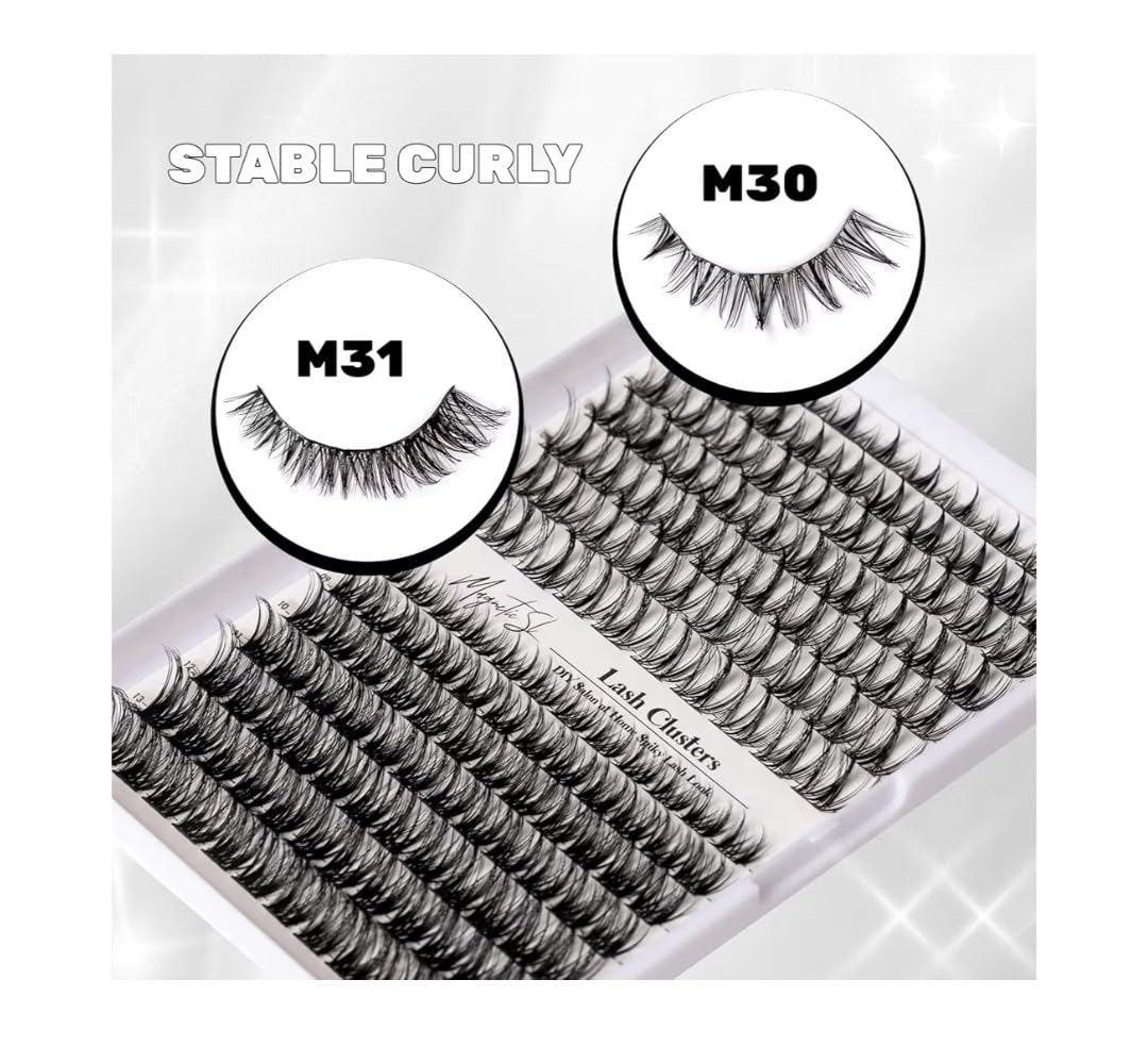 Lash Clusters DIY Lash Extensions Kit 320pcs Individual Lashes Clusters 30D 40D Eyelash Extension Kit with Applicator and Lash Bond&Seal,Clusters Lash Glue Remover Mix 10-16mm (30D+40D-320 KIT) customer photo 1