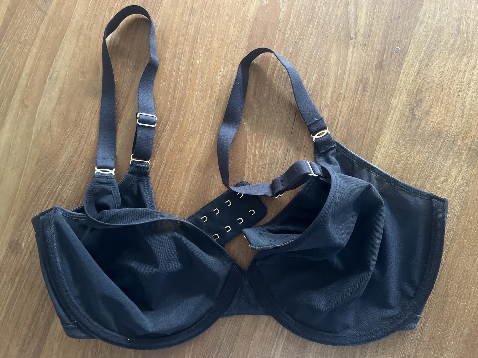 INLYRIC Women's Unlined Sheer Balconette Bra Demi customer photo 2