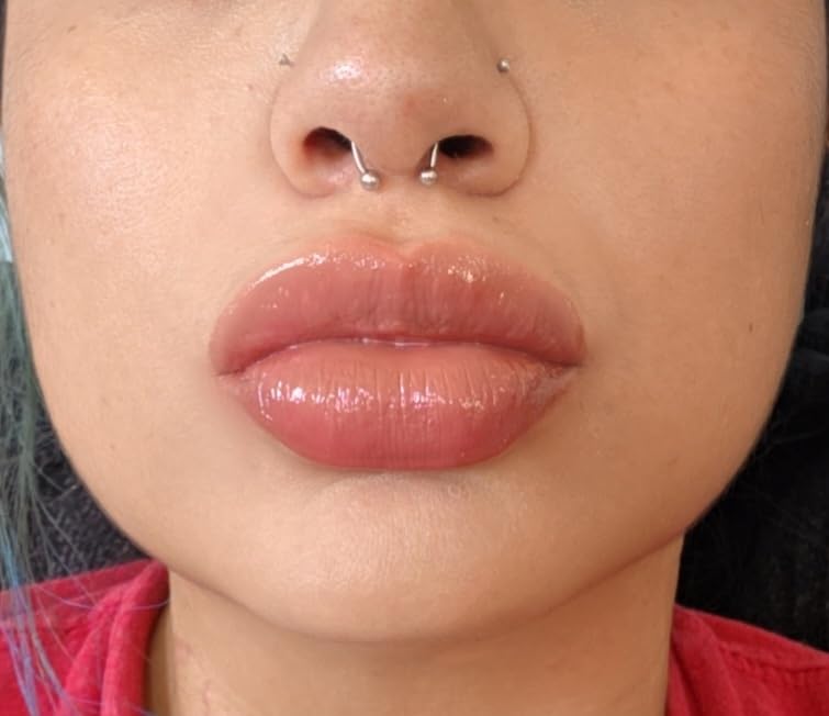 NYX PROFESSIONAL MAKEUP Duck Plump High Pigment Lip Gloss, Lip Plumper Gloss with Spicy Ginger - Clearly Spicy customer photo 1