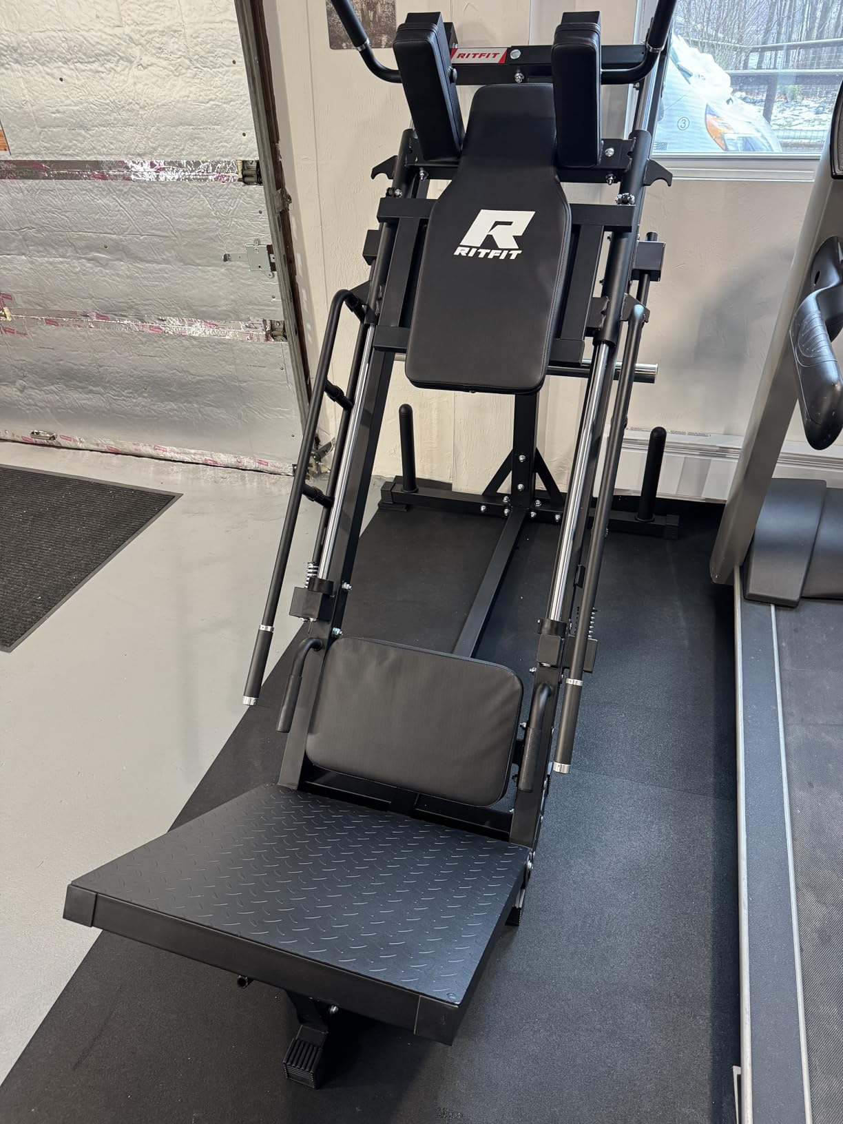 RitFit Leg Press Hack Squat Machine with Linear Bearing, 1200LB Capacity customer photo 2