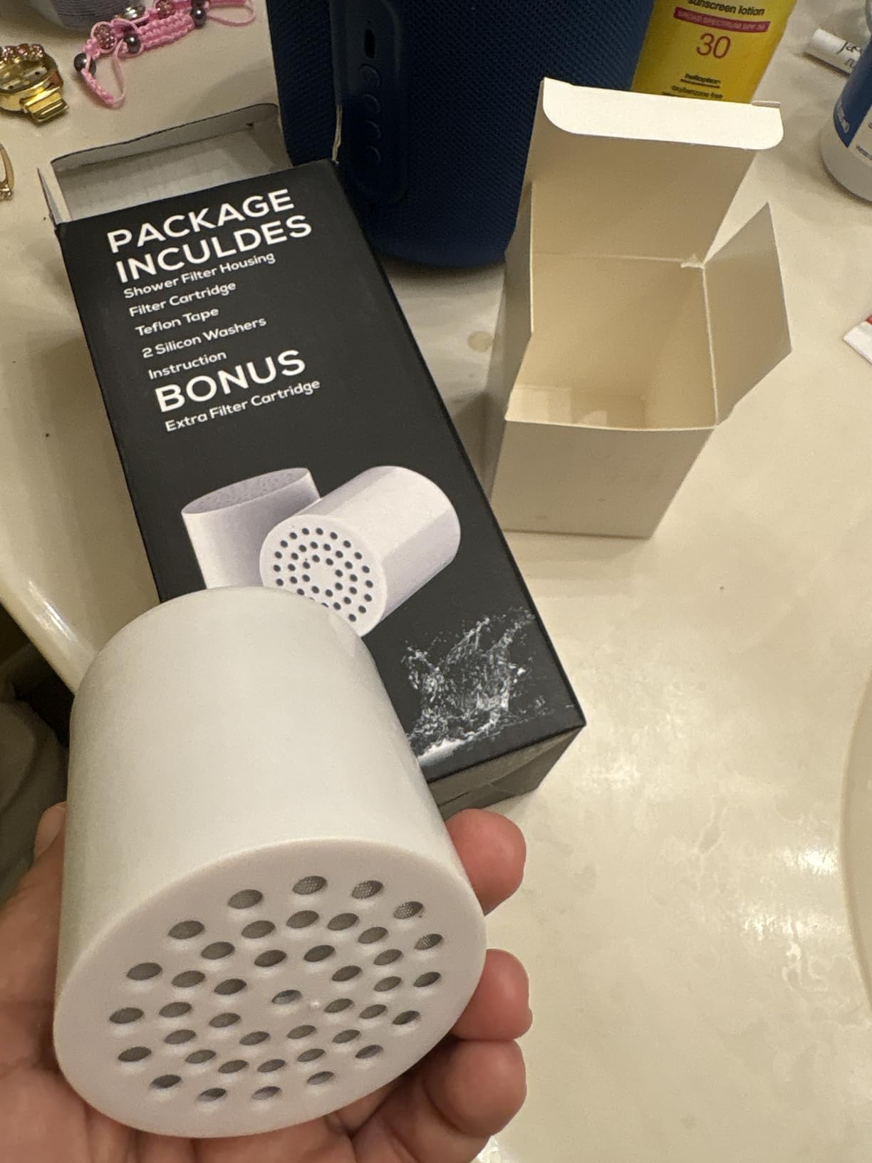 Shower Filter - 20 Stage, 2 Replacement Cartridges Total - 1 Installed customer photo 1