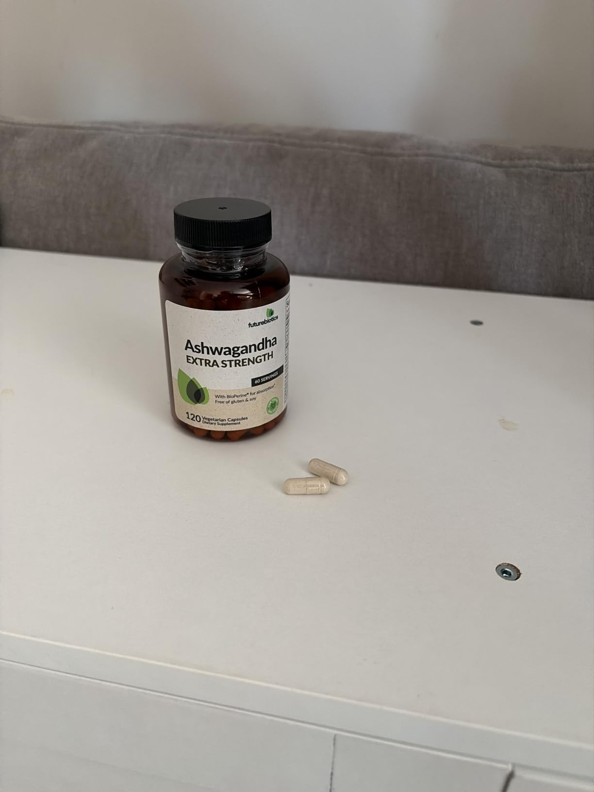 Futurebiotics Ashwagandha Extra Strength Stress & Mood Support 100 Capsules customer photo 1