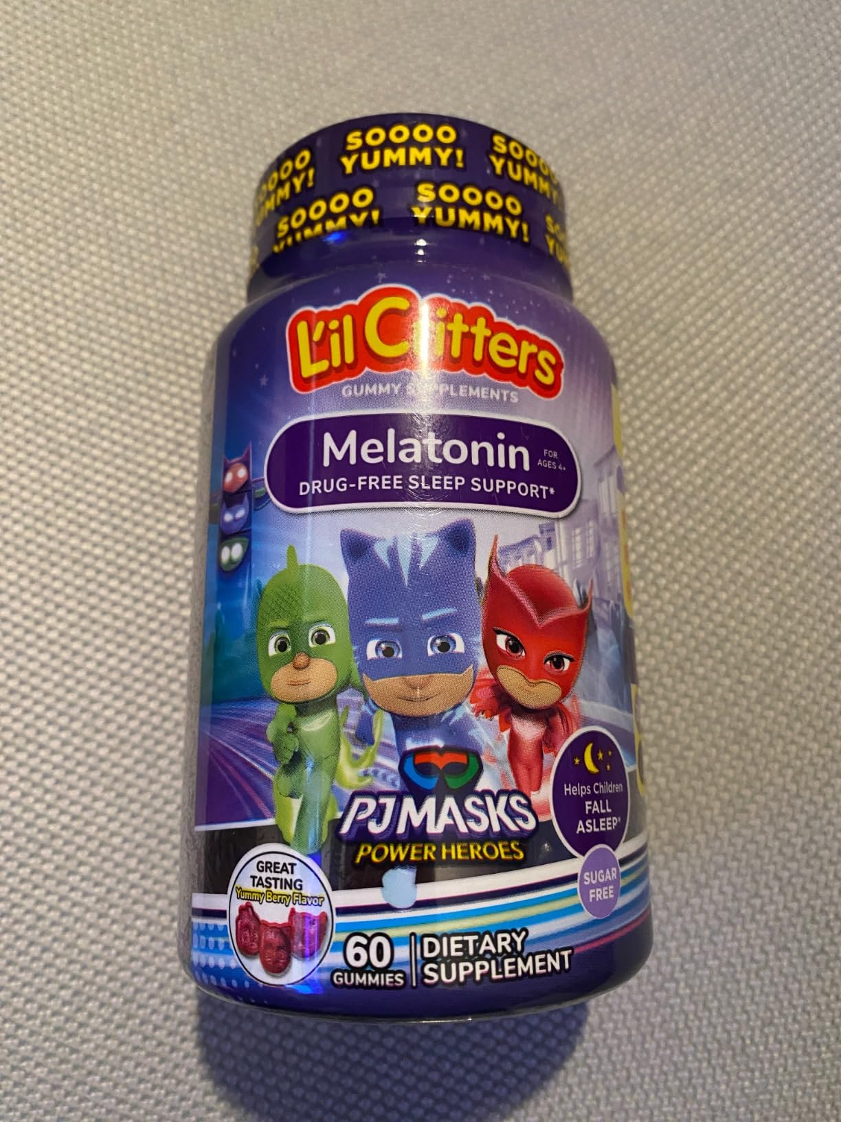 Lil Critters PJ Masks Kids Melatonin 1mg Gummy for Sleep Support customer photo 2