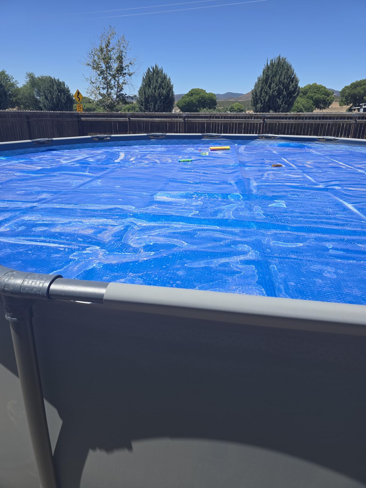 VINGLI 12x24ft Solar Pool Cover 12mil Rectangle Blue customer photo 1