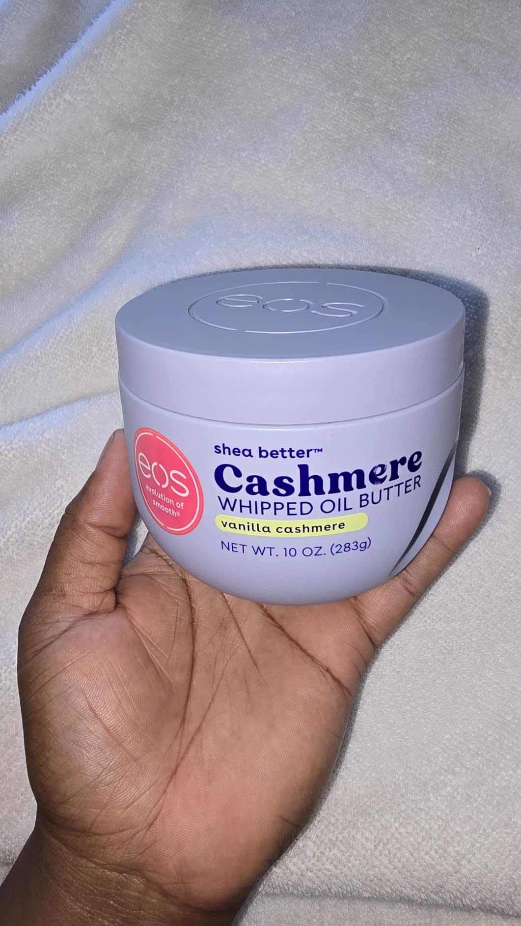 eos Cashmere Whipped Oil Body Butter- Vanilla, Moisturizing Formula, 10 oz customer photo 2
