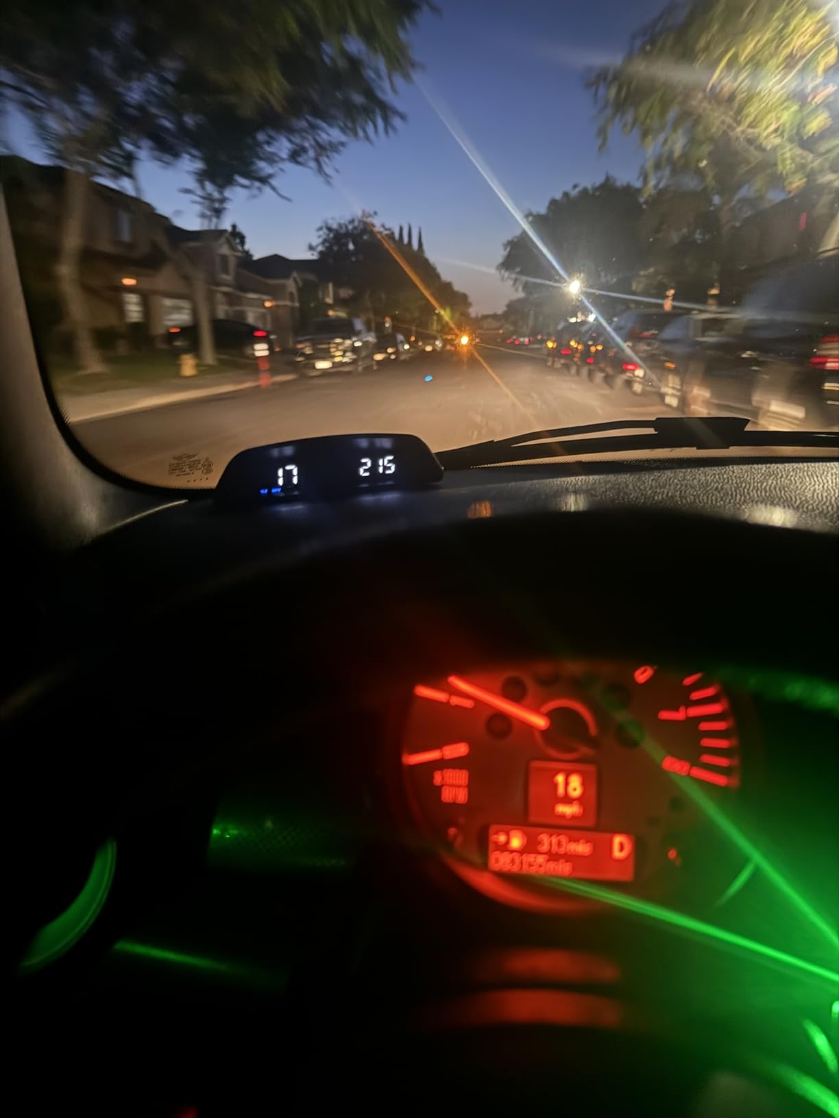OBD2 Gauge Display,Head Up Display for Cars,Speedometer with Speed,Engine RPM,Clock,Overspeed Alarm,Water Temperature Alarm,Fatigue Driving Reminder,Fits Most Post-2008 Models customer photo 1