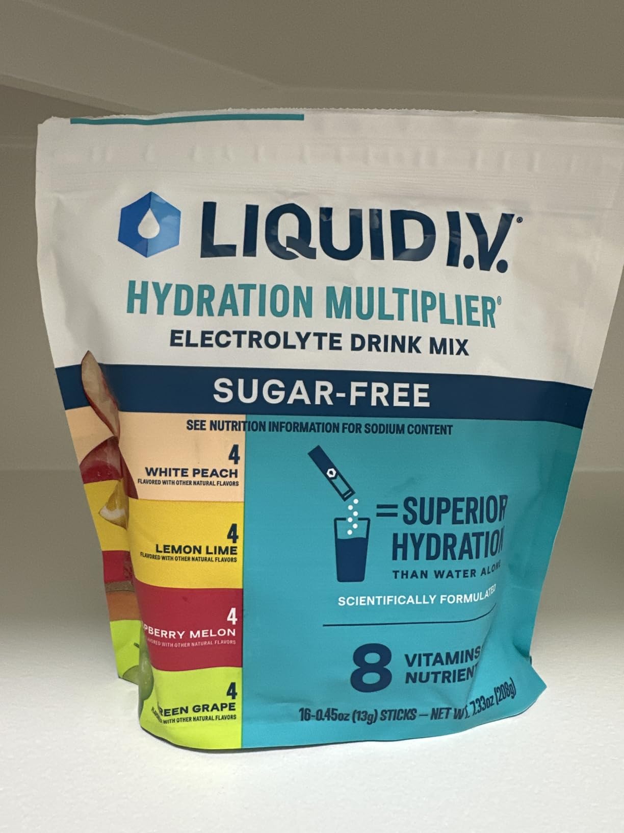 Liquid I.V. Sugar Free Electrolyte Packets, Classic Variety Pack, 16 Count customer photo 1