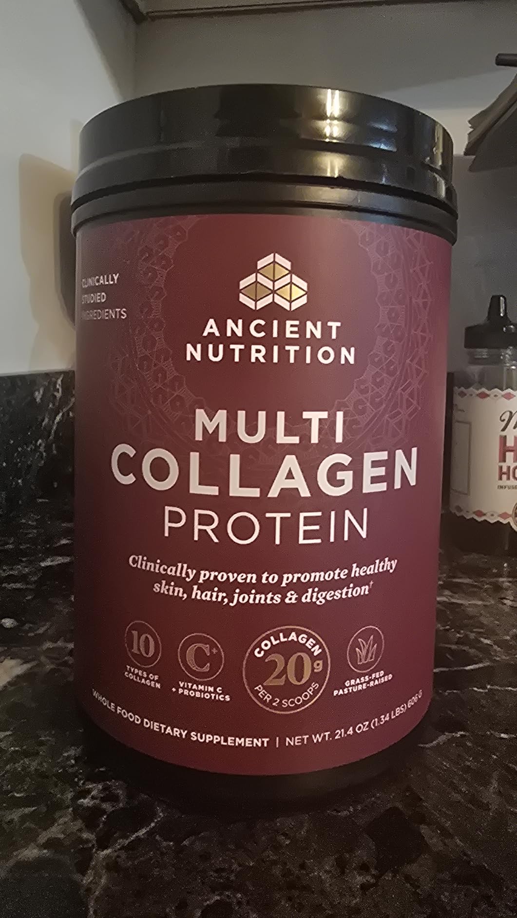 Ancient Nutrition Hydrolyzed Multi Collagen Peptides Powder, Unflavored customer photo 2