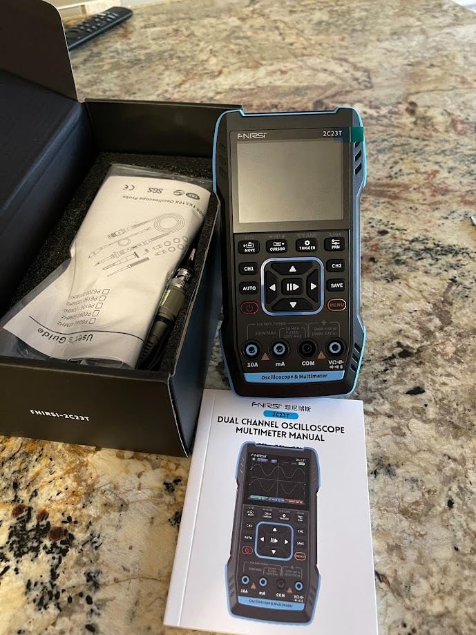 FNIRSI 2C23T Plus 3-in-1 10MHz Oscilloscope Multimeter DDS Signal Generator customer photo 1