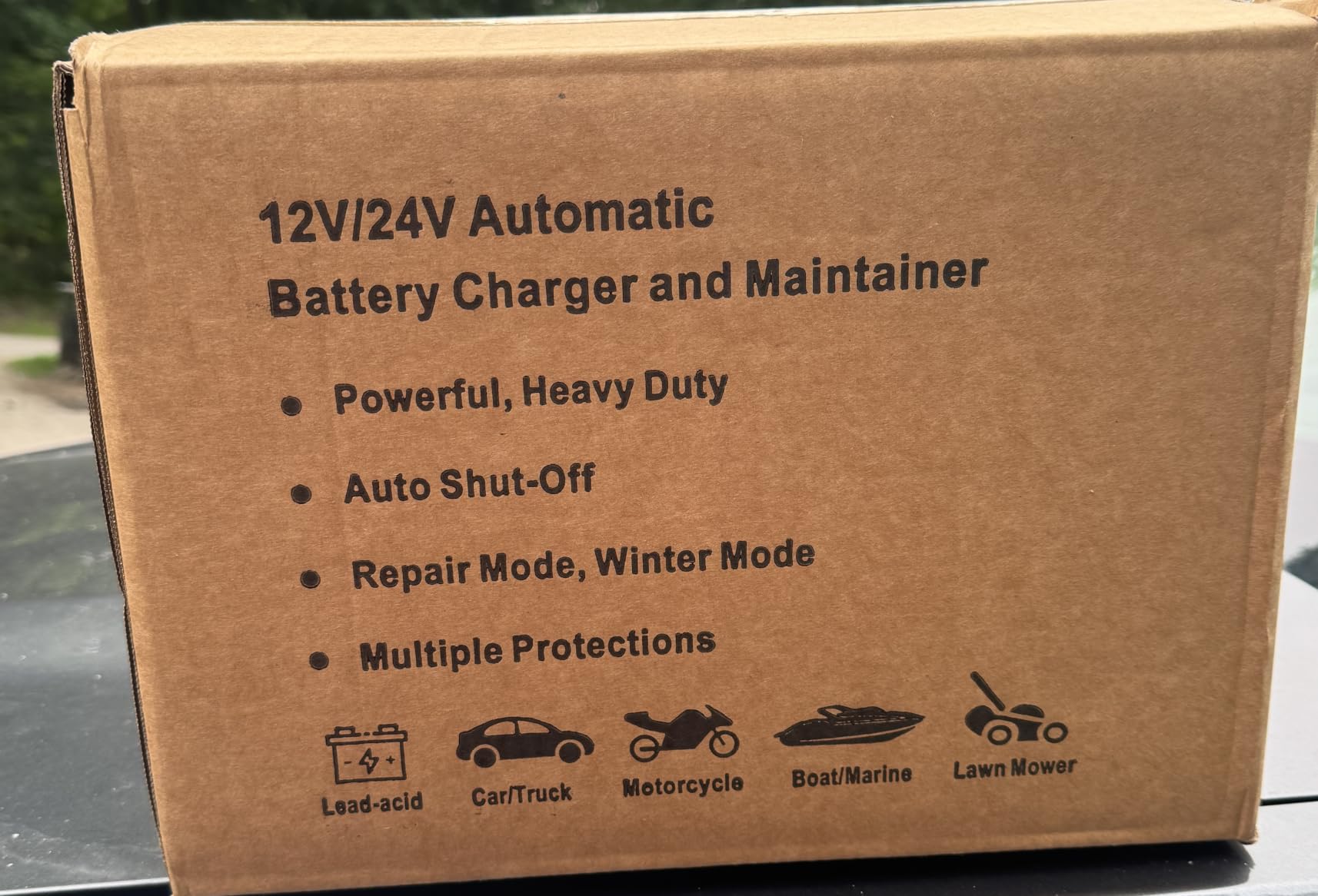 PCHH 12V 24V Car Battery Charger Heavy Duty, 0-15A Automatic Battery Maintainer, Smart Trickle Charger with Auto Shutoffs, Repair, Winter Mode, for Automotive Car Truck Motorcycle Lawn Mower Boat AGM customer photo 2