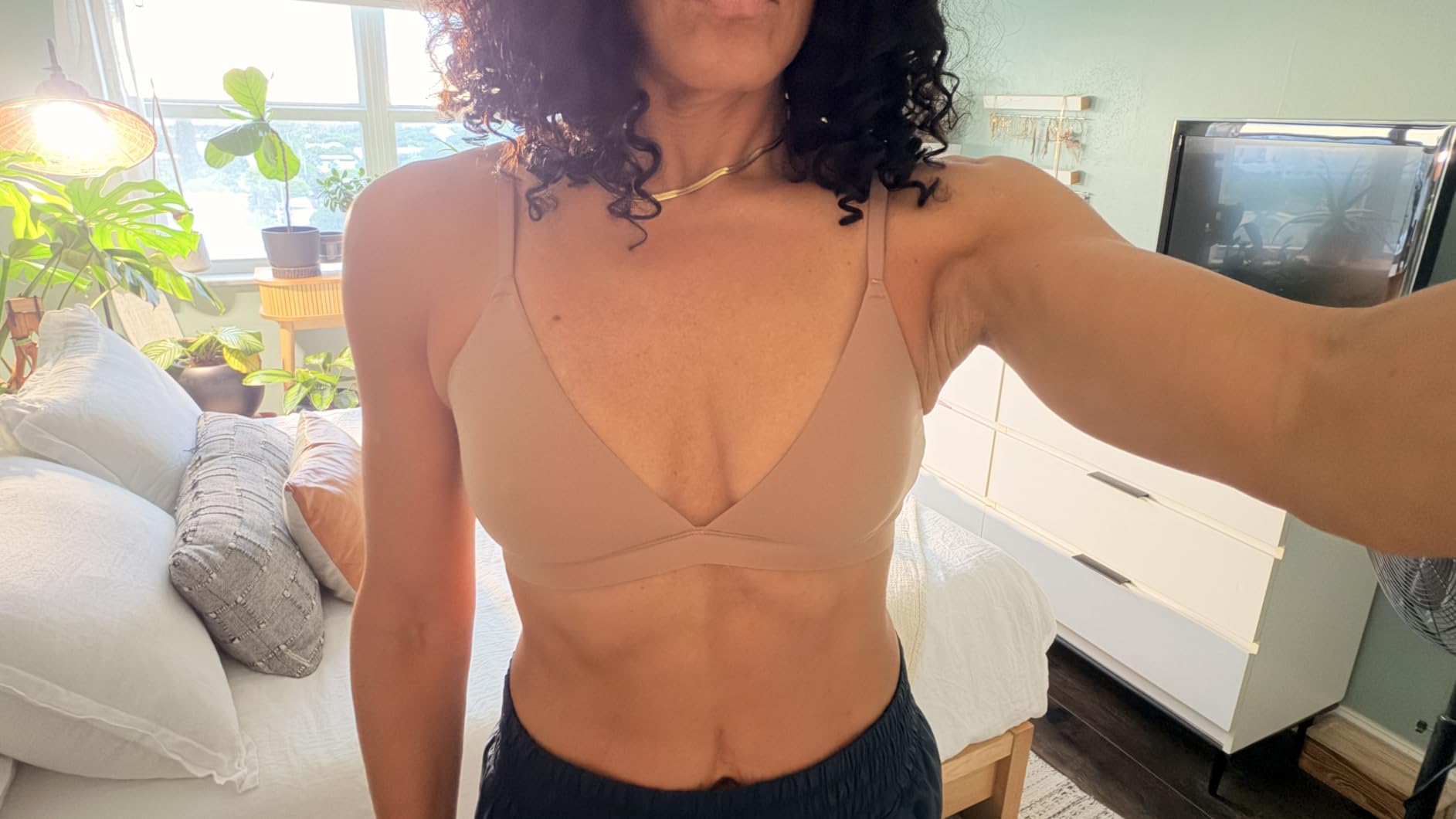 INLYRIC Women's Unlined Triangle Bralette customer photo 2