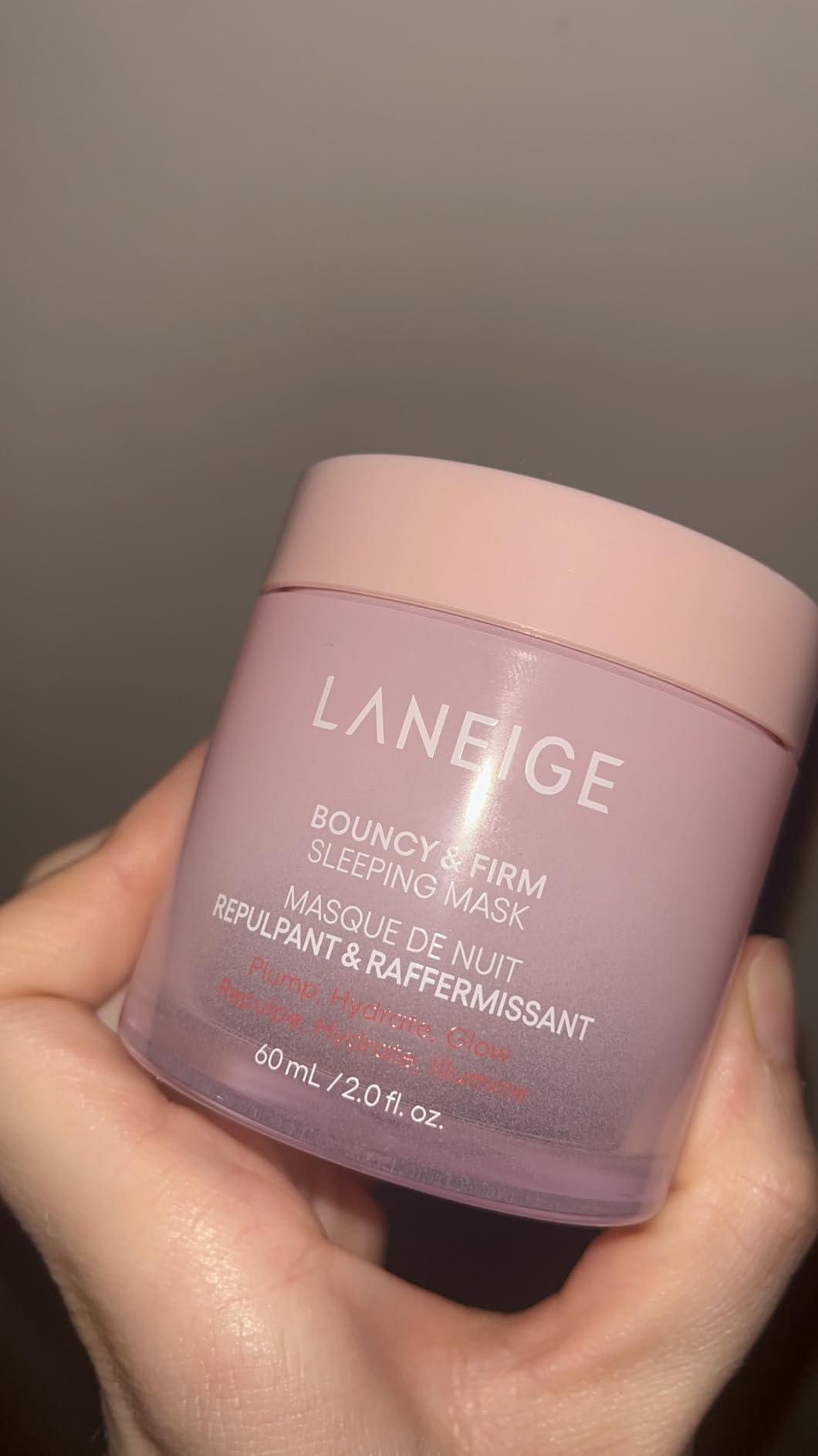 LANEIGE Bouncy & Firm Sleeping Mask: Korean Overnight Face Mask to Plump, Firm, & Boost Elasticity, with Peony & Collagen Complex for Visibly Plumper, Hydrated Skin | Korean Skin Care customer photo 1