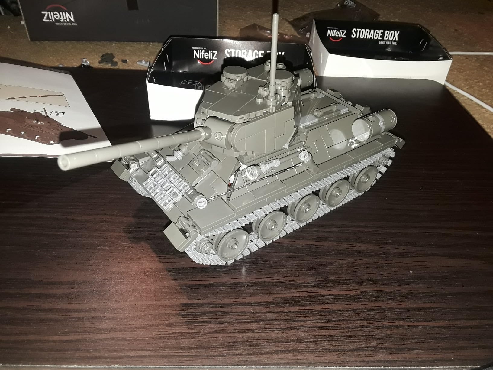 Nifeliz T34/85 Tank Building Set, Military Series, NF10270 | WW2 Soviet Tank Display Model for Adults, Collectible Army Model to Build and Display, Gift Ideal for Military Fans customer photo 2